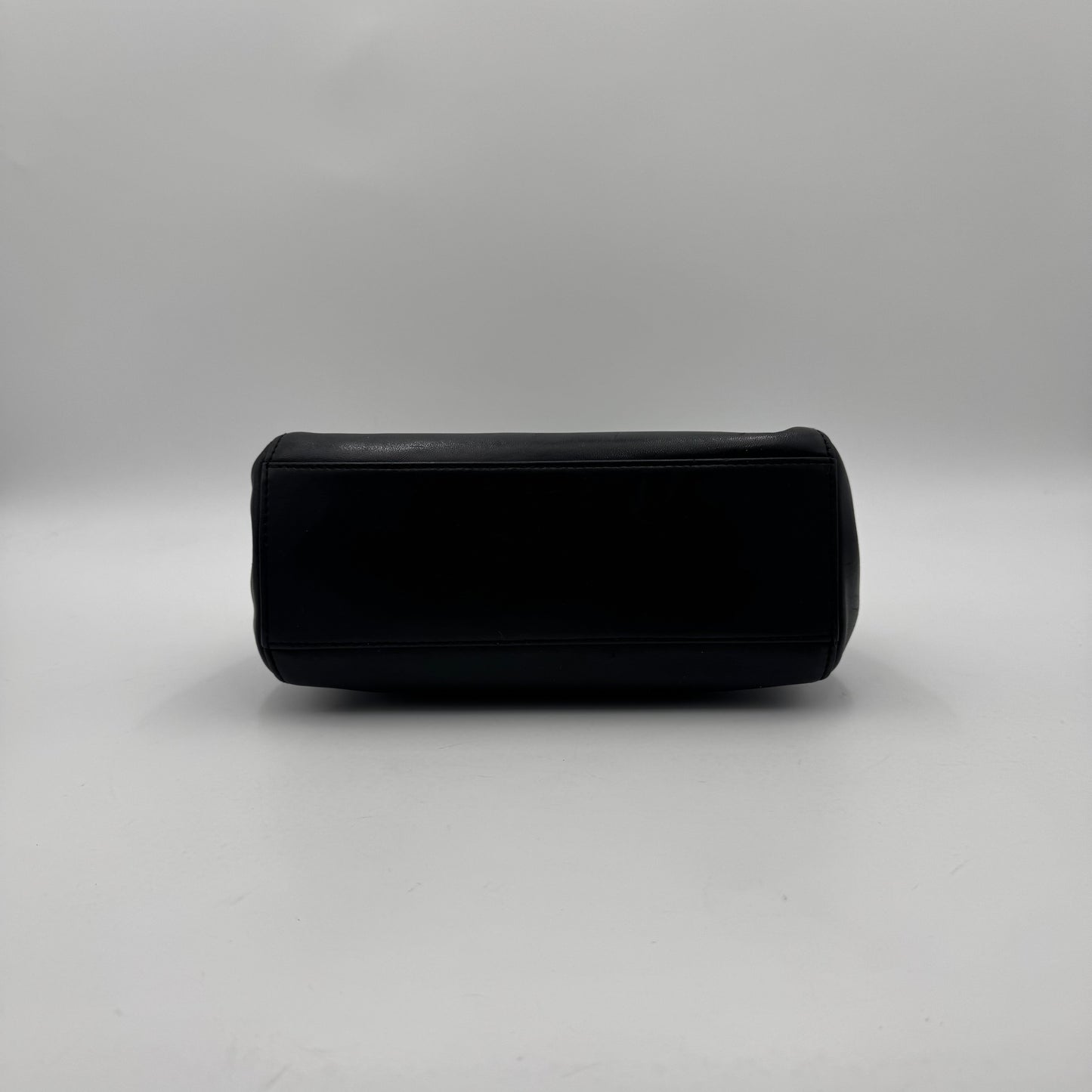Fendi Black Leather Mini Peekaboo With Sling