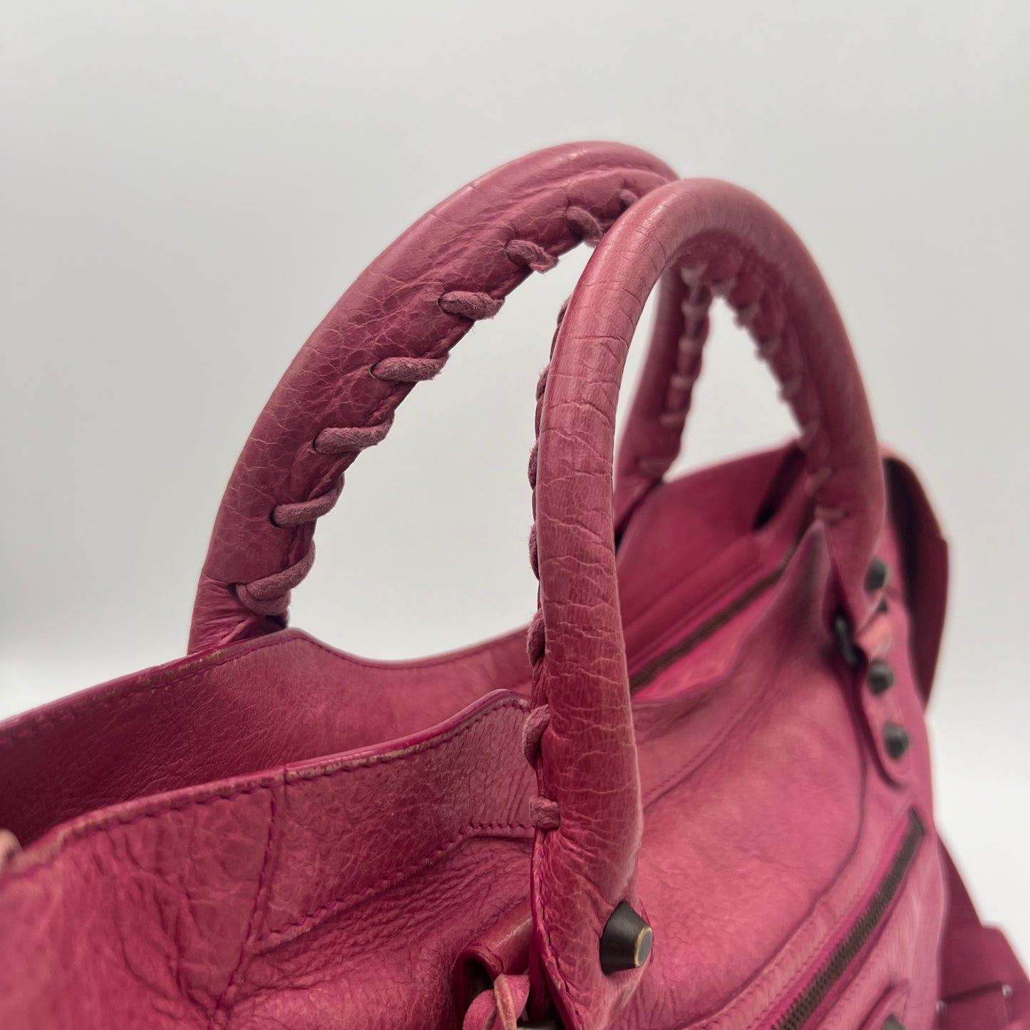 Balenciaga Pink Leather Classic City Bag
