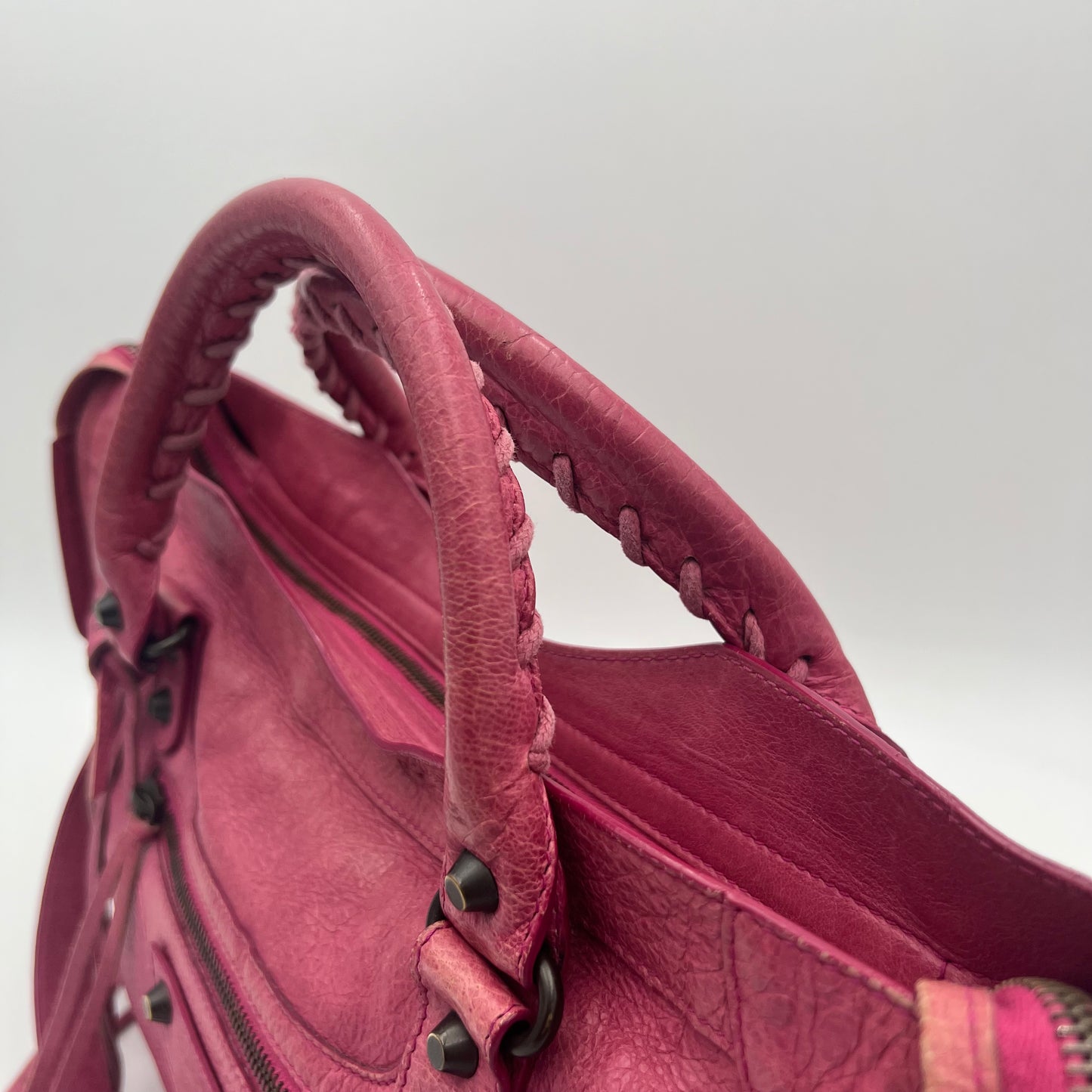 Balenciaga Pink Leather Classic City Bag