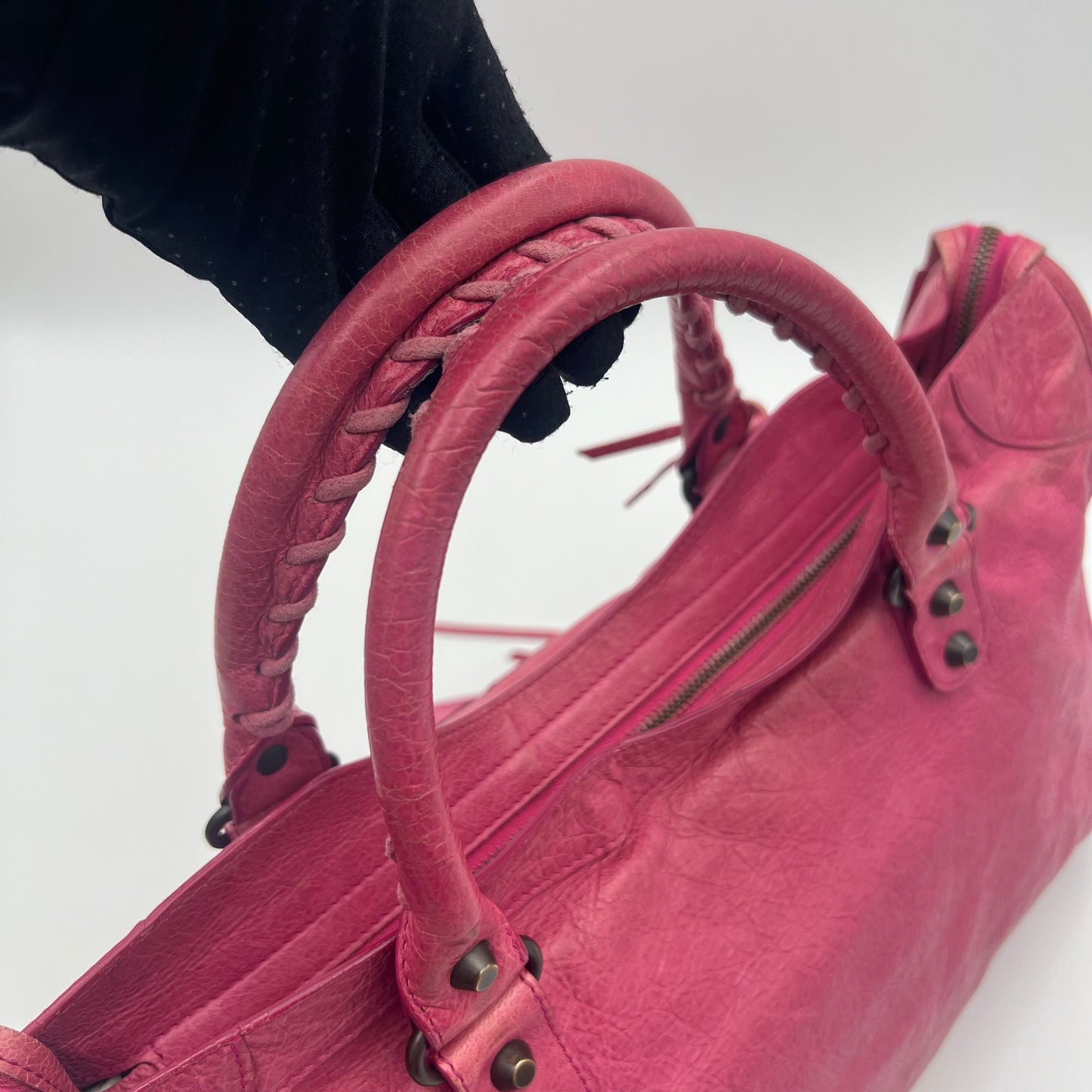 Balenciaga Pink Leather Classic City Bag