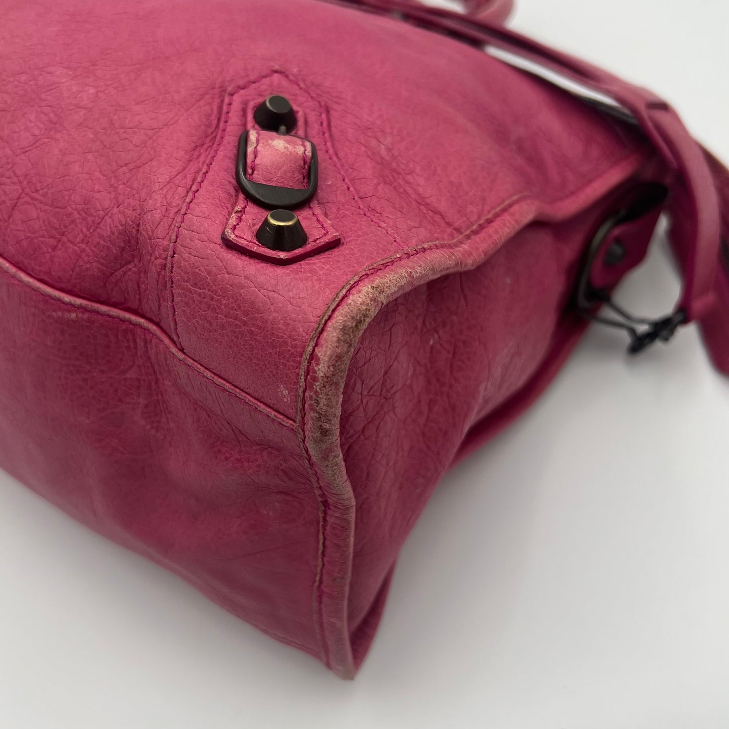 Balenciaga Pink Leather Classic City Bag