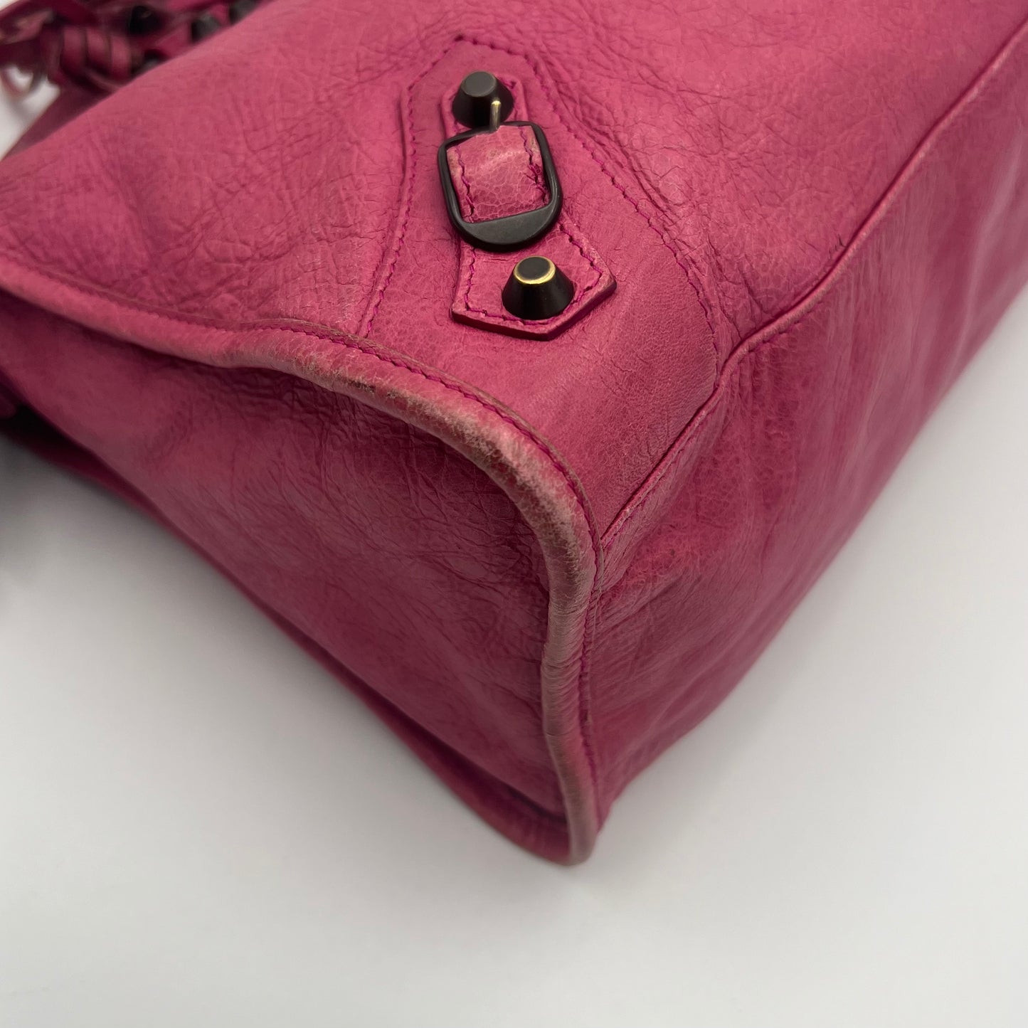 Balenciaga Pink Leather Classic City Bag
