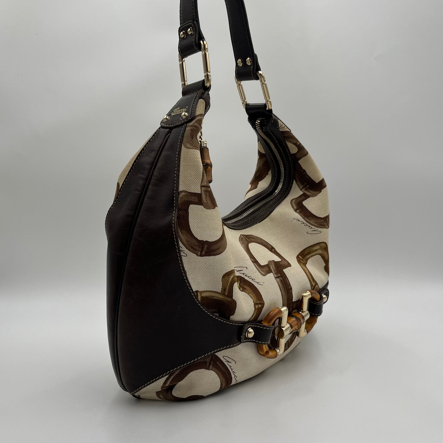 Gucci Bamboo Horsebit Amalfi Hobo Bag