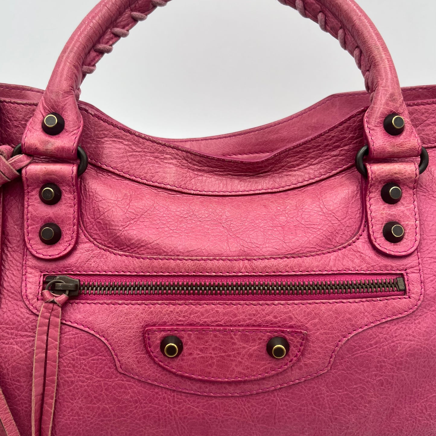 Balenciaga Pink Leather Classic City Bag