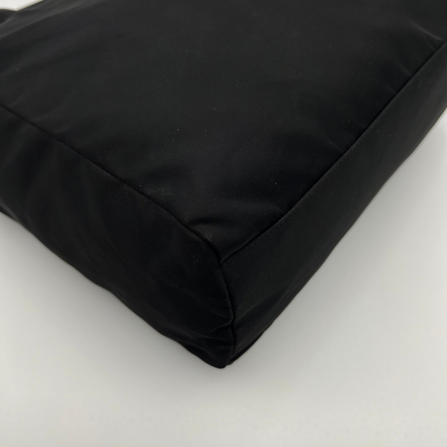 Prada Black Nylon Medium Zip Tote