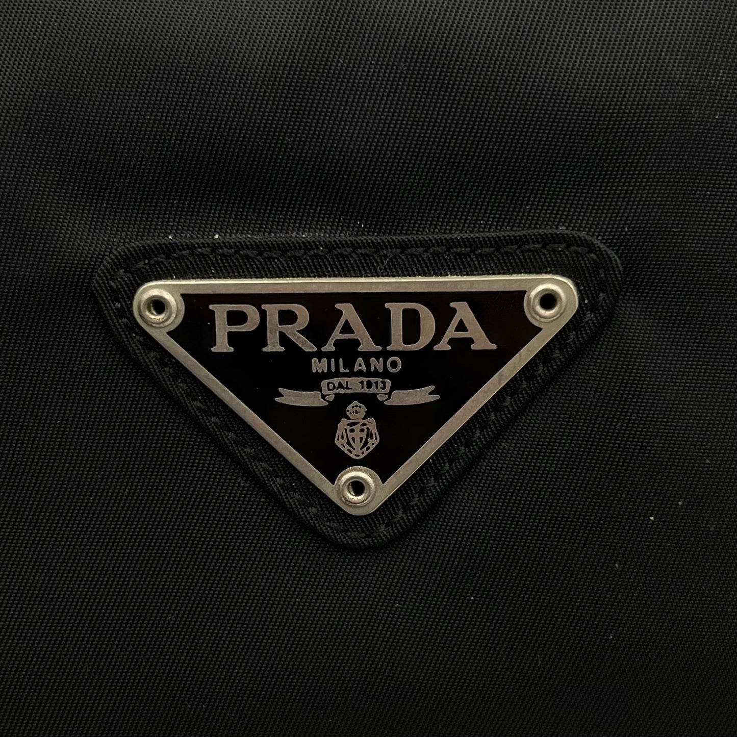 Prada Black Nylon Medium Zip Tote