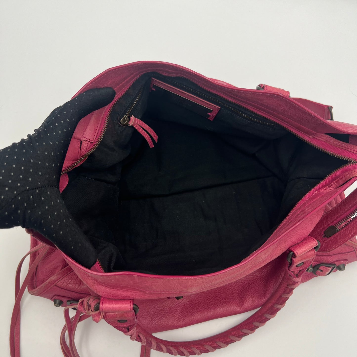 Balenciaga Pink Leather Classic City Bag