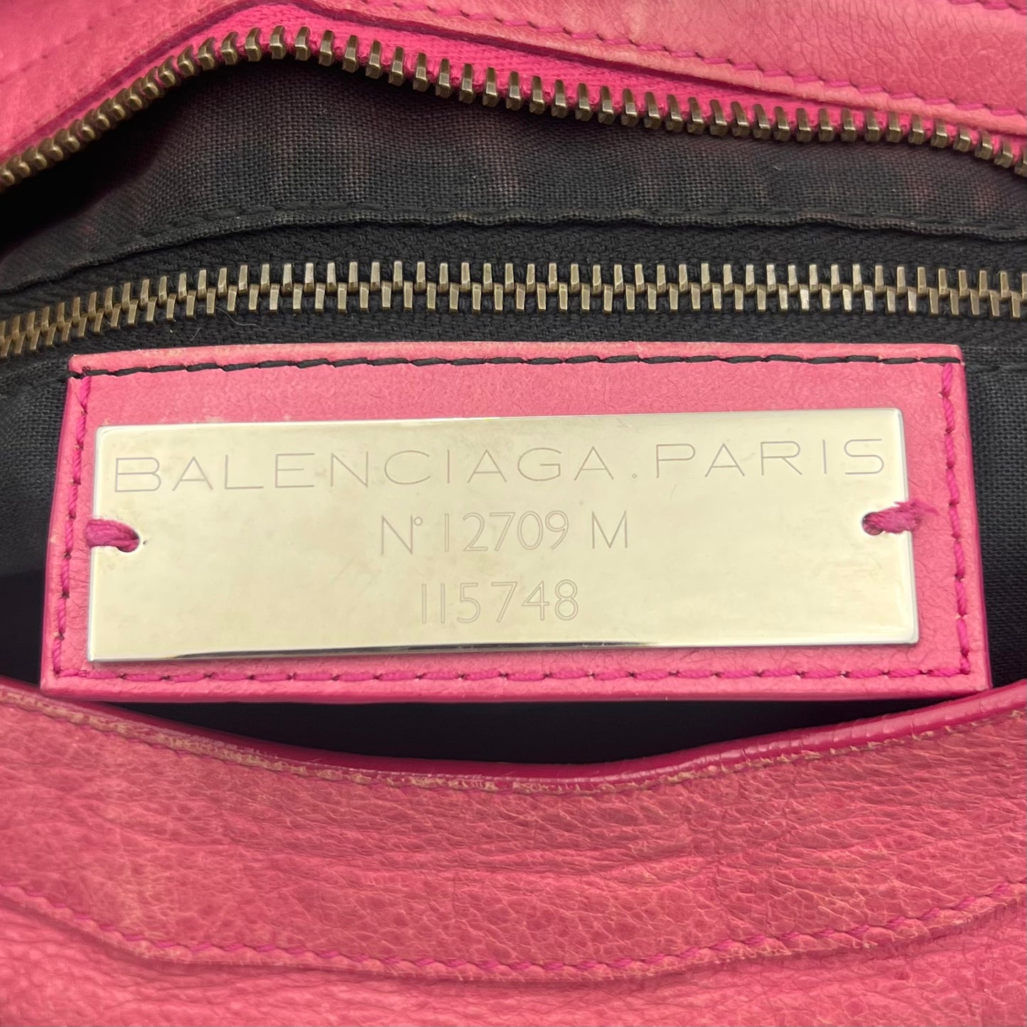 Balenciaga Pink Leather Classic City Bag