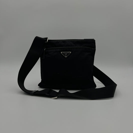 Prada Black Nylon Small Men's Crossbody