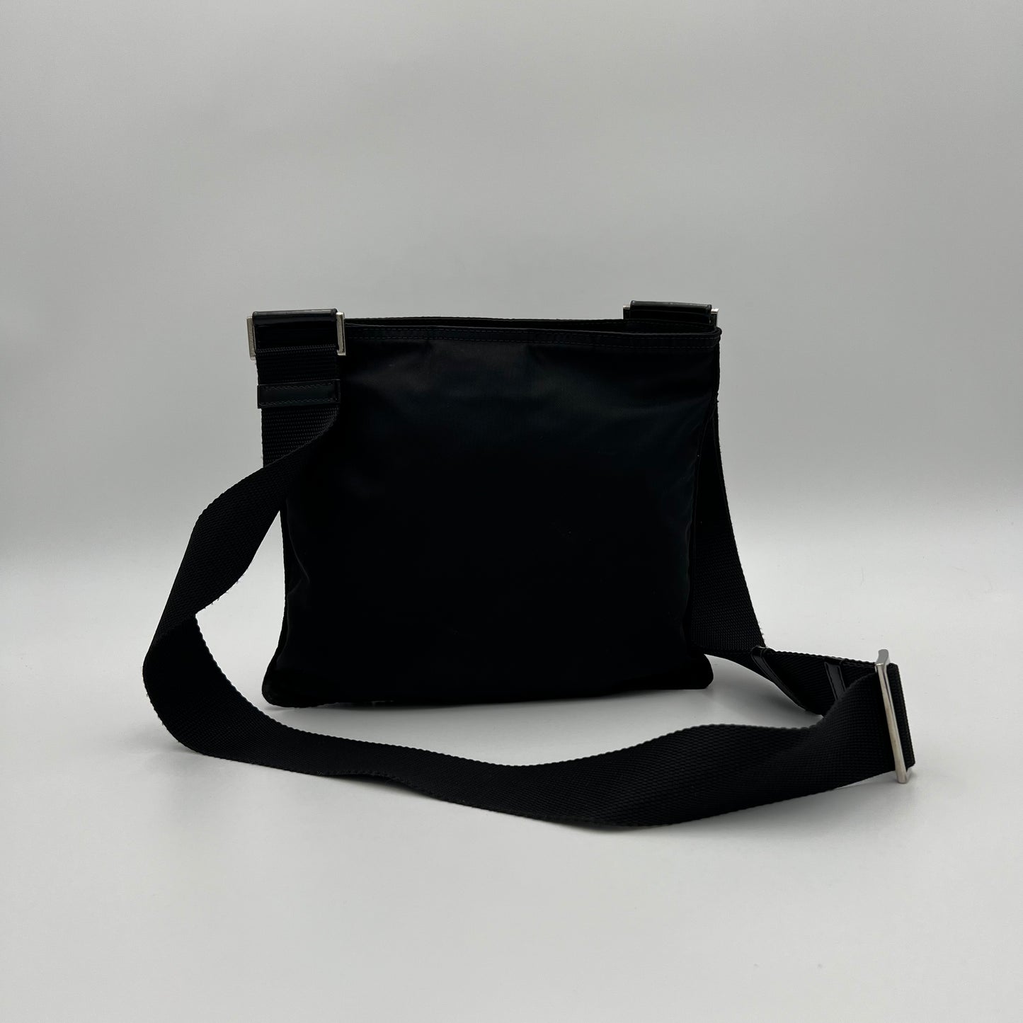 Prada Black Nylon Small Men's Crossbody