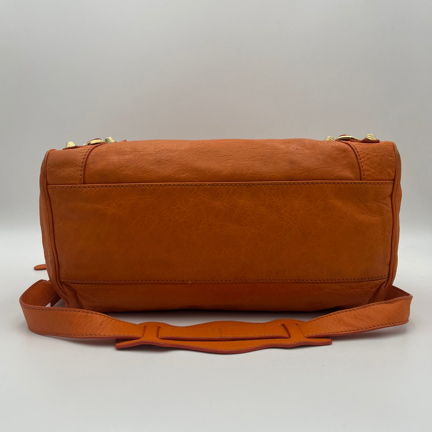 Balenciaga Orange Leather Giant 12 Velo GHW