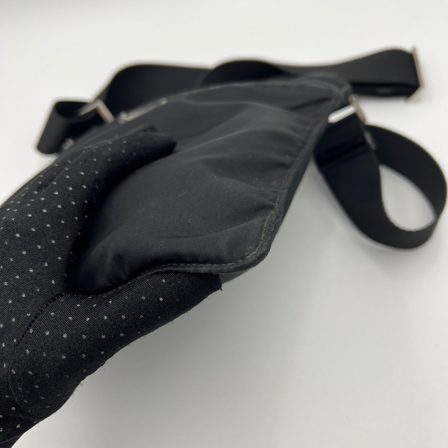 Prada Black Nylon Small Men's Crossbody