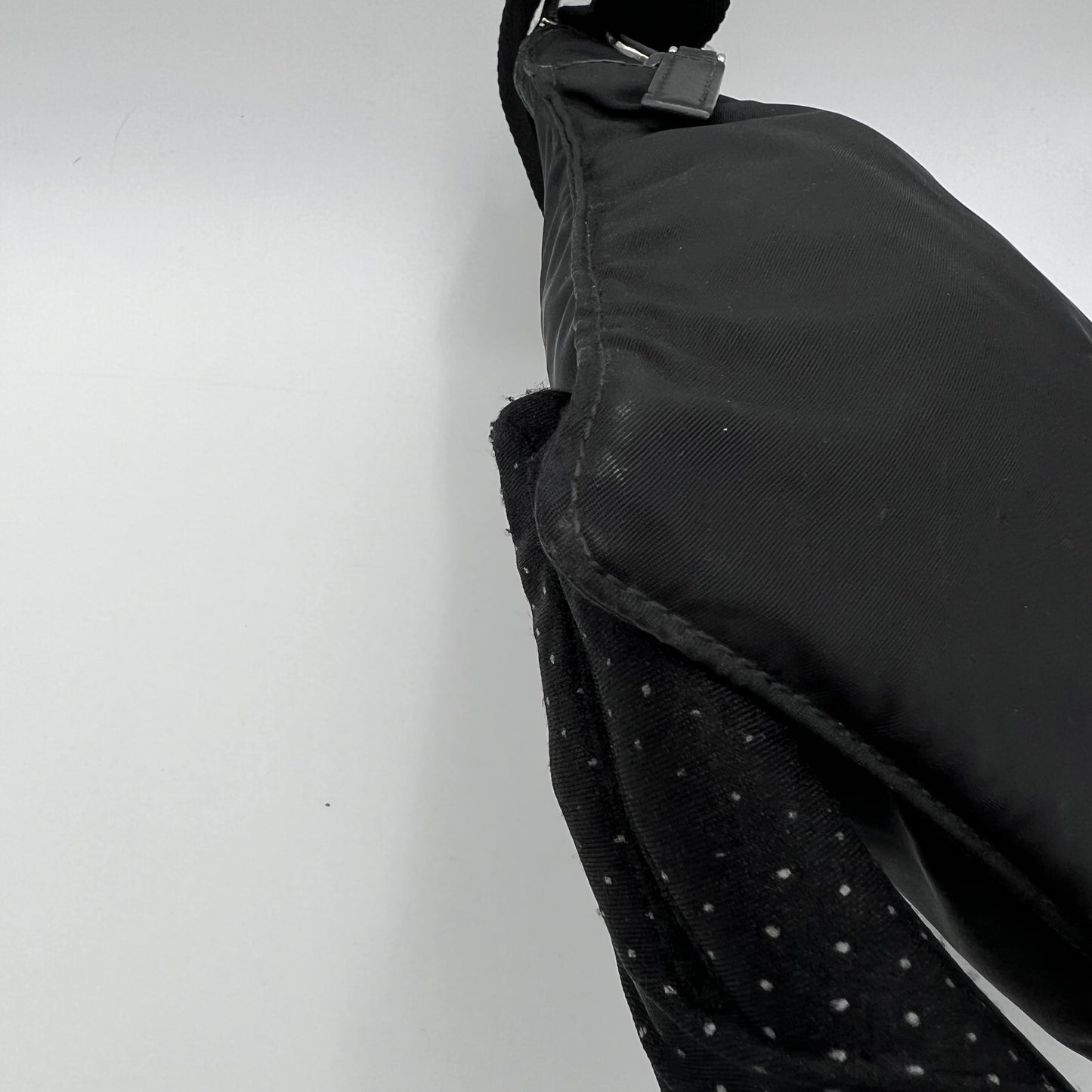Prada Black Nylon Small Men's Crossbody