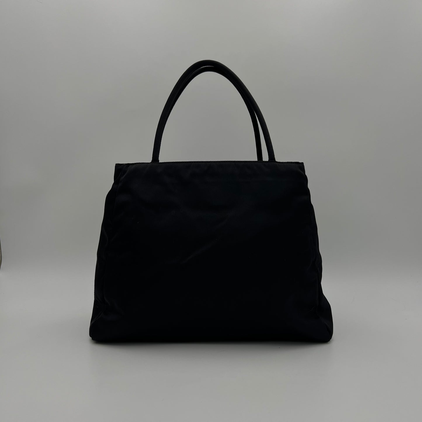 Prada Black Nylon Medium Open Tote