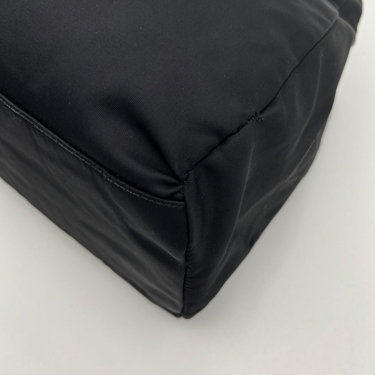 Prada Black Nylon Medium Open Tote