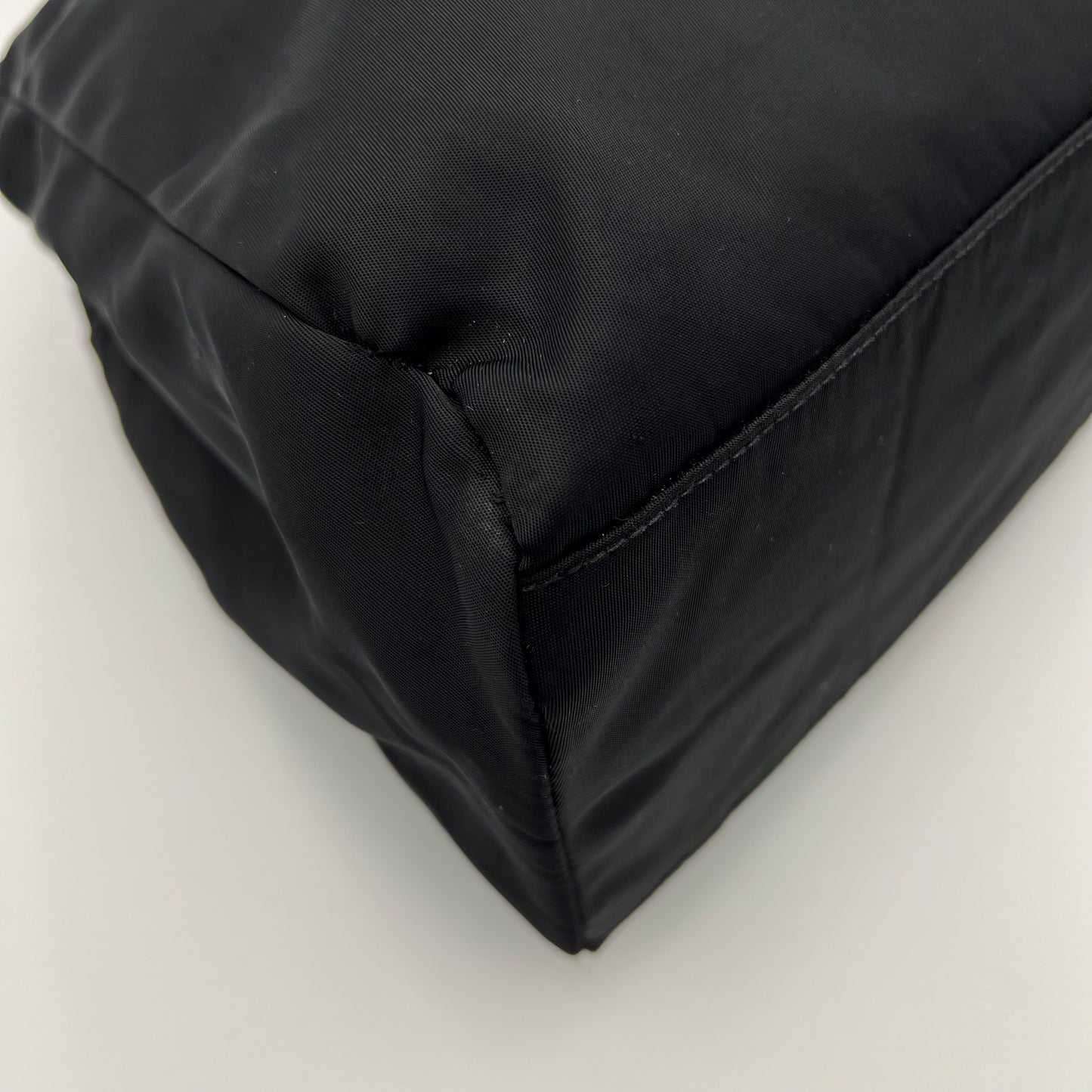 Prada Black Nylon Medium Open Tote