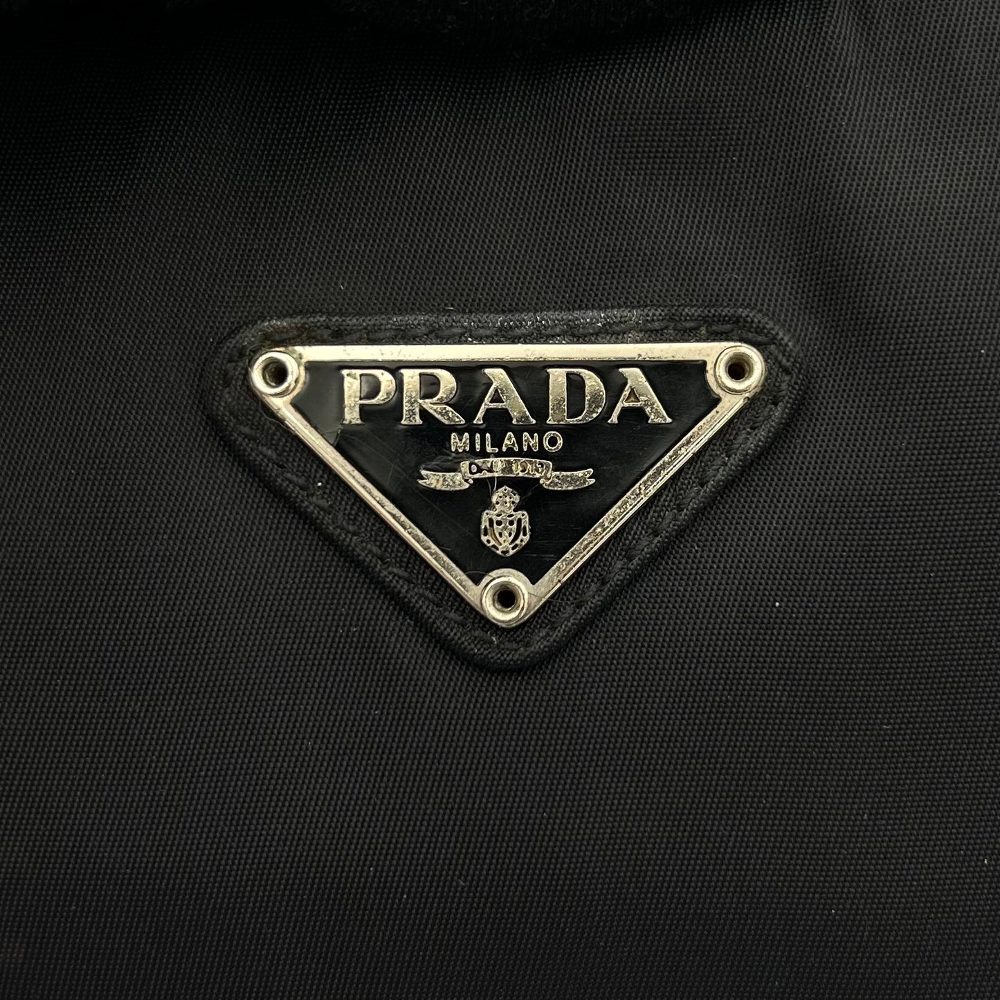 Prada Black Nylon Medium Open Tote