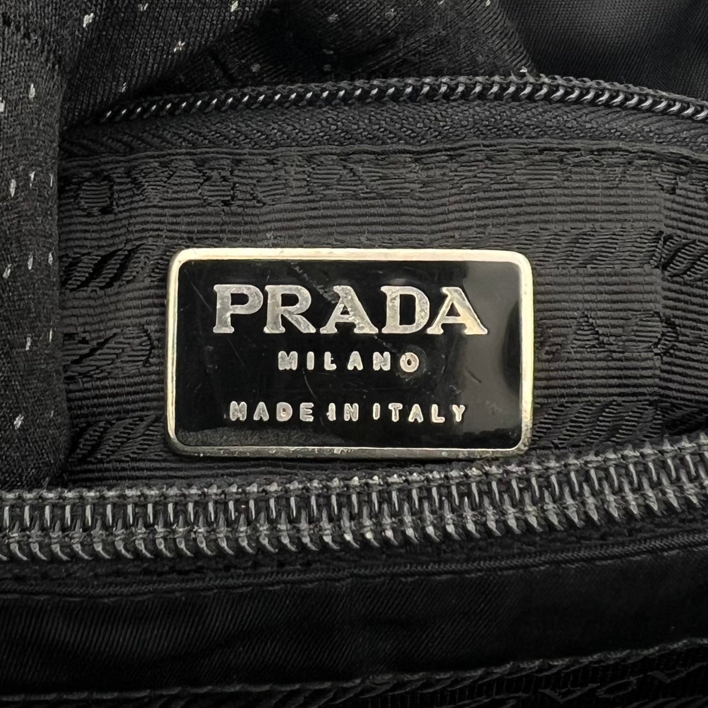 Prada Black Nylon Medium Open Tote
