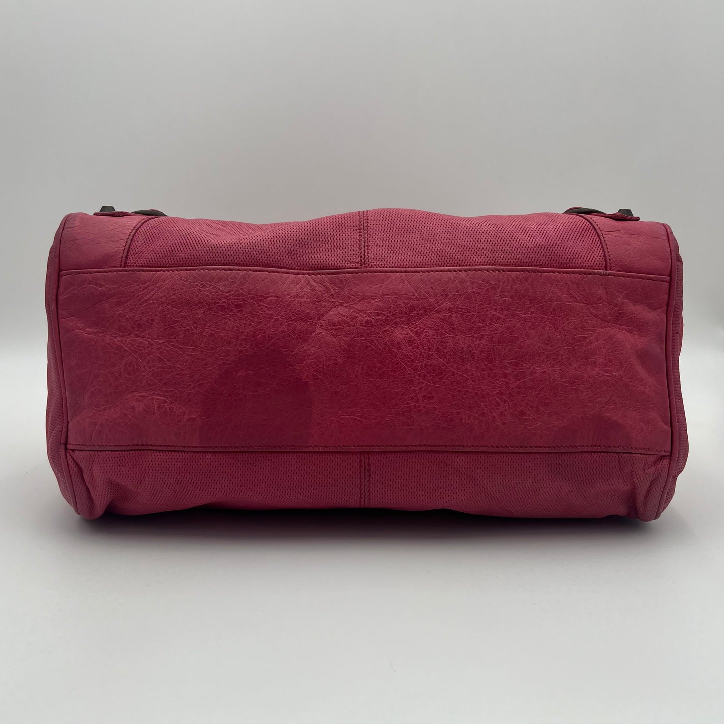 Balenciaga Pink Perforated Leather Classic Velo