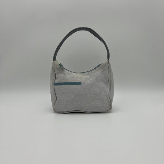 Prada Sports Light Blue Canvas Mini Hobo Bag