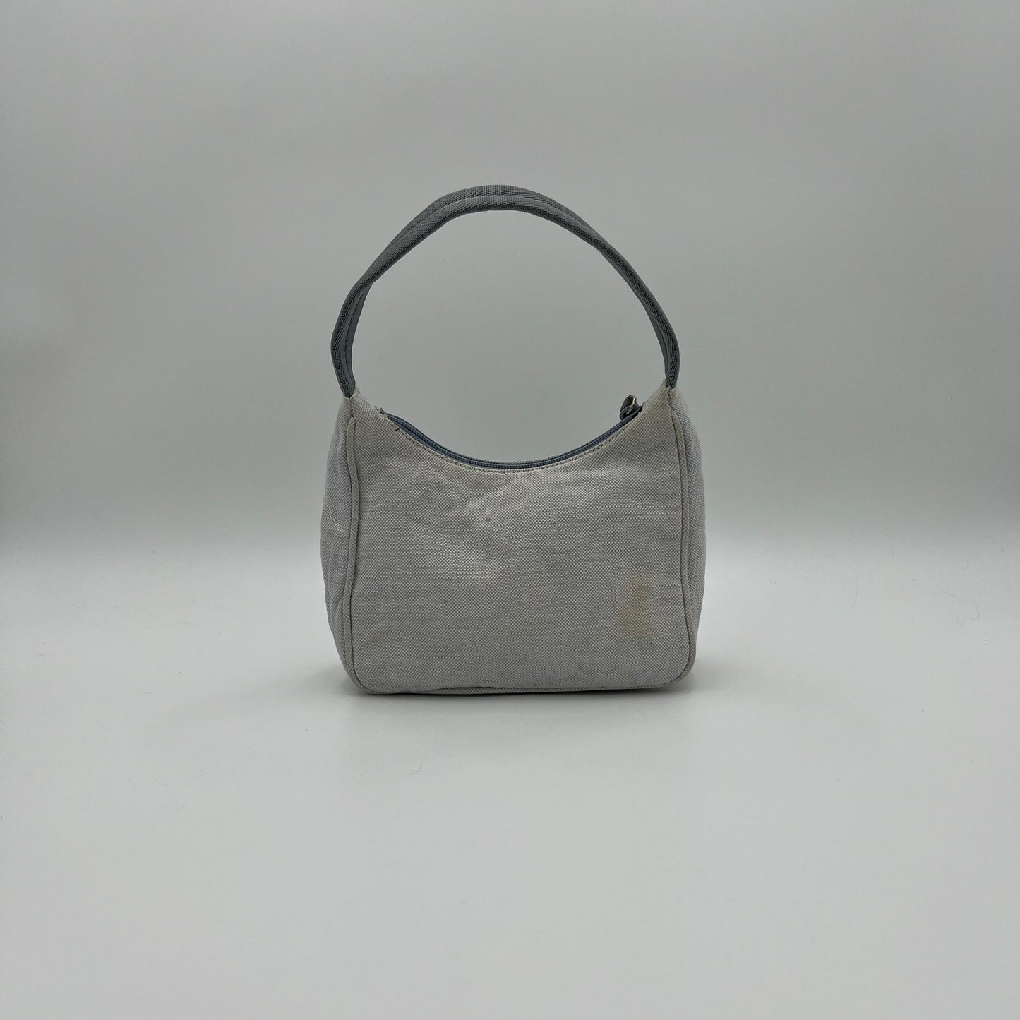 Prada Sports Light Blue Canvas Mini Hobo Bag