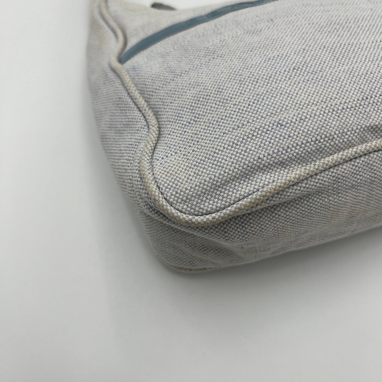 Prada Sports Light Blue Canvas Mini Hobo Bag