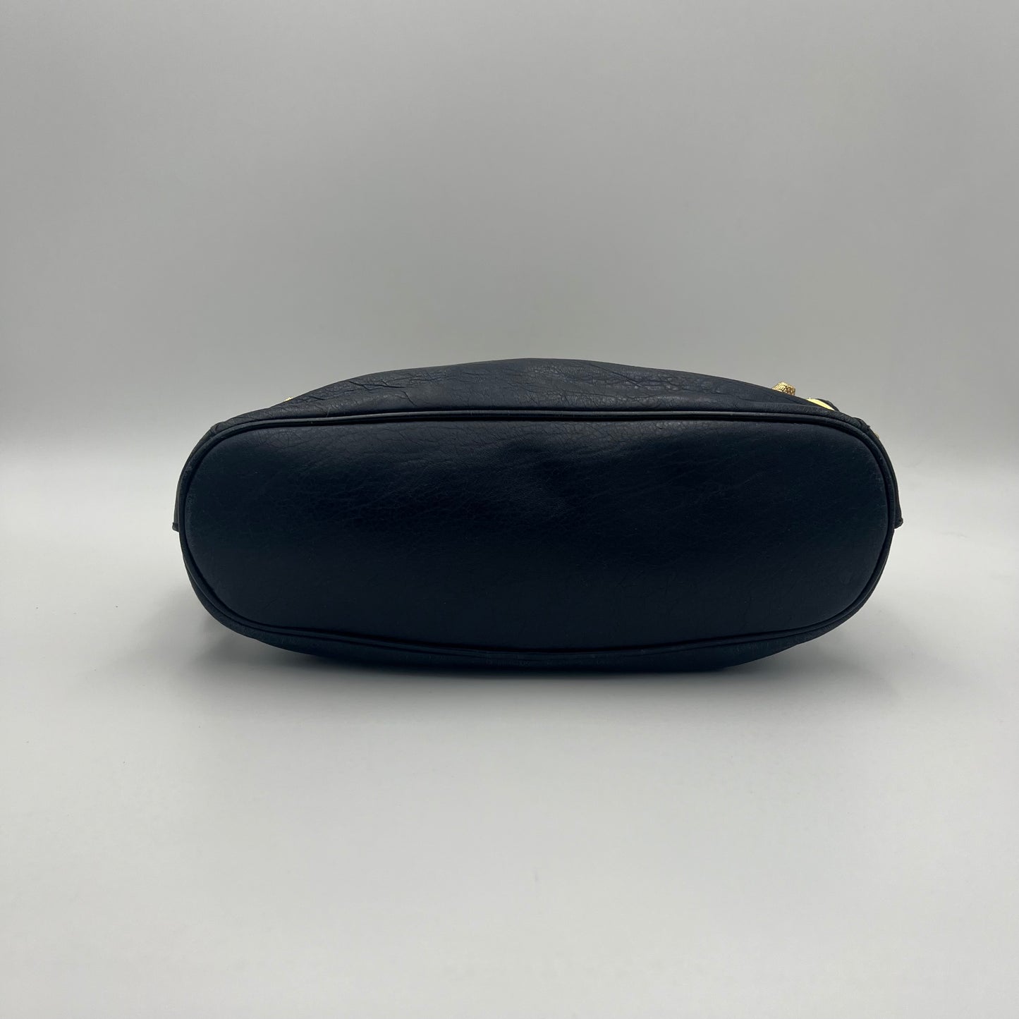 Balenciaga Navy Blue Leather Giant 12 Bowling Two-Way Bag GHW