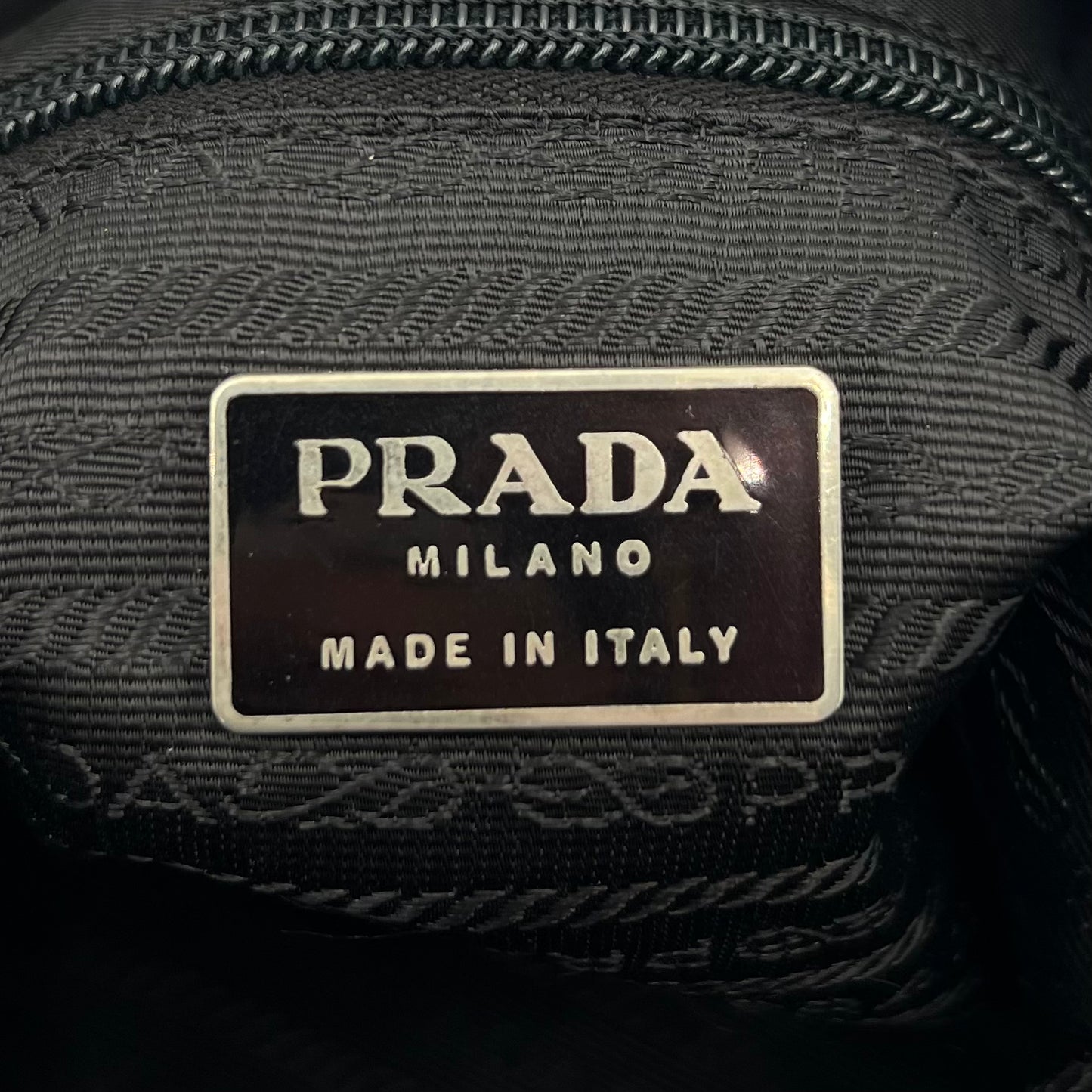 Prada Black Nylon Double Strap Small Tote
