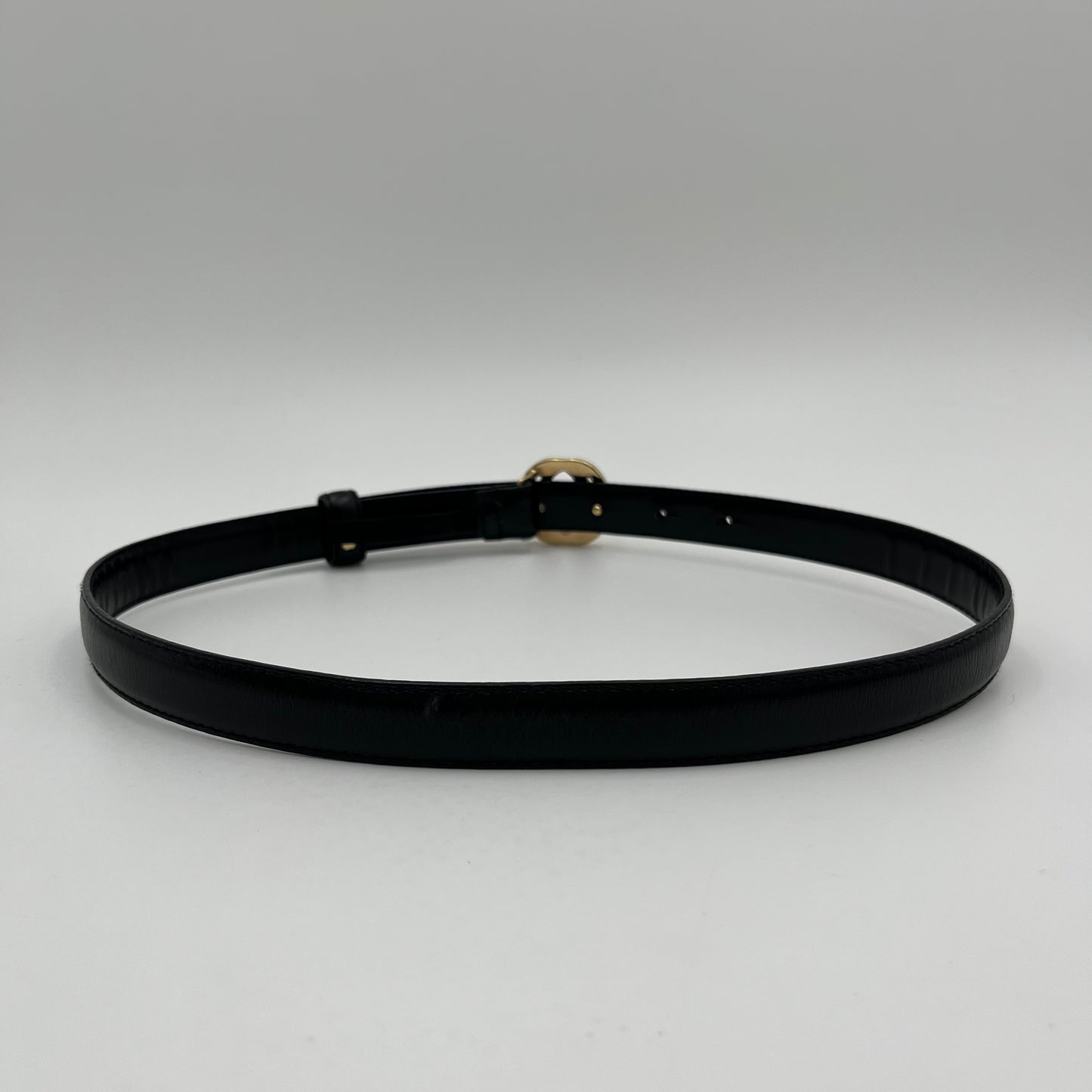 Gucci Black Leather Blondie Interlocking G Belt GWH Size 65
