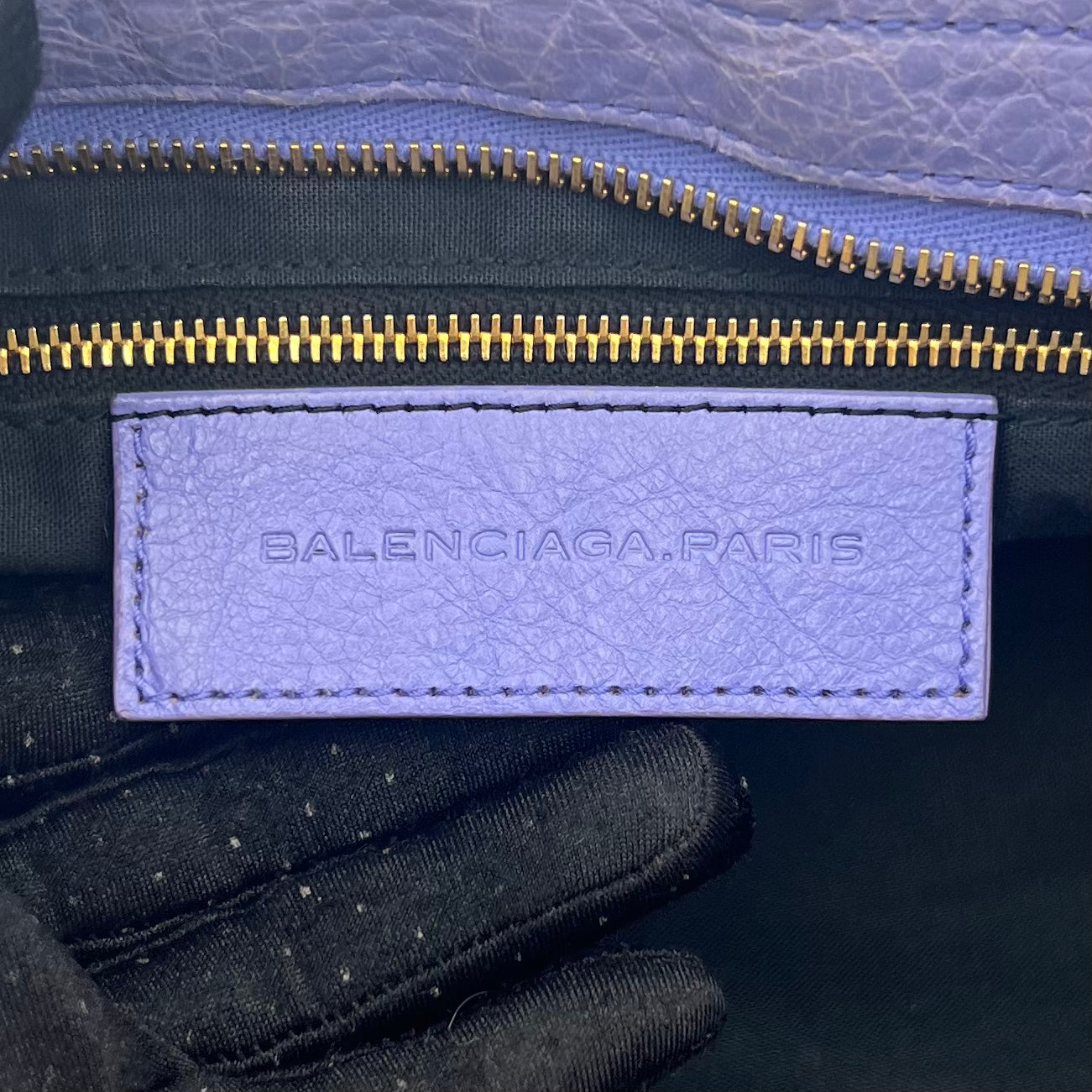 Balenciaga Periwinkle Purple Leather Giant 12 Part Time Bag GHW