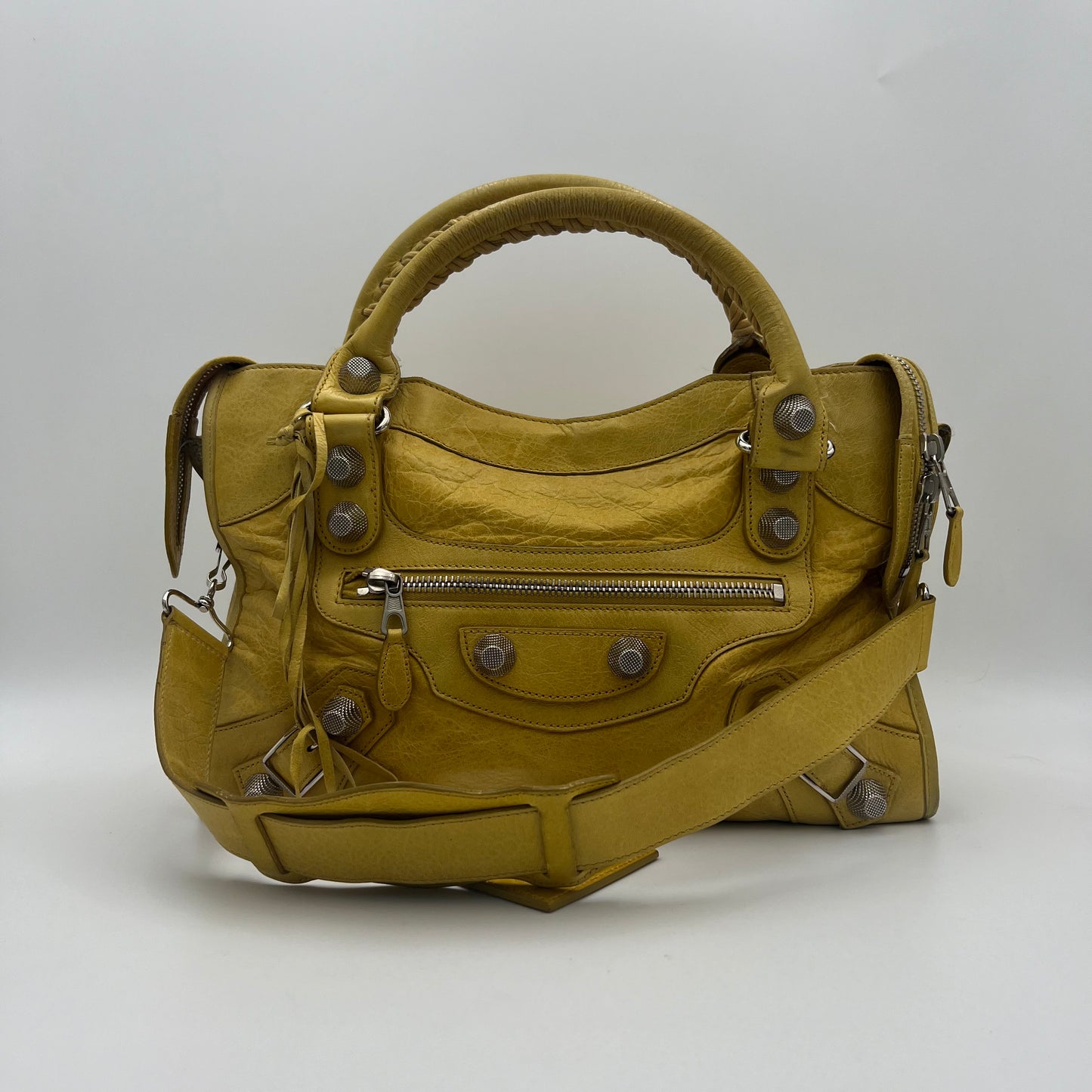 Balenciaga Yellow Leather Giant 21 City SHW