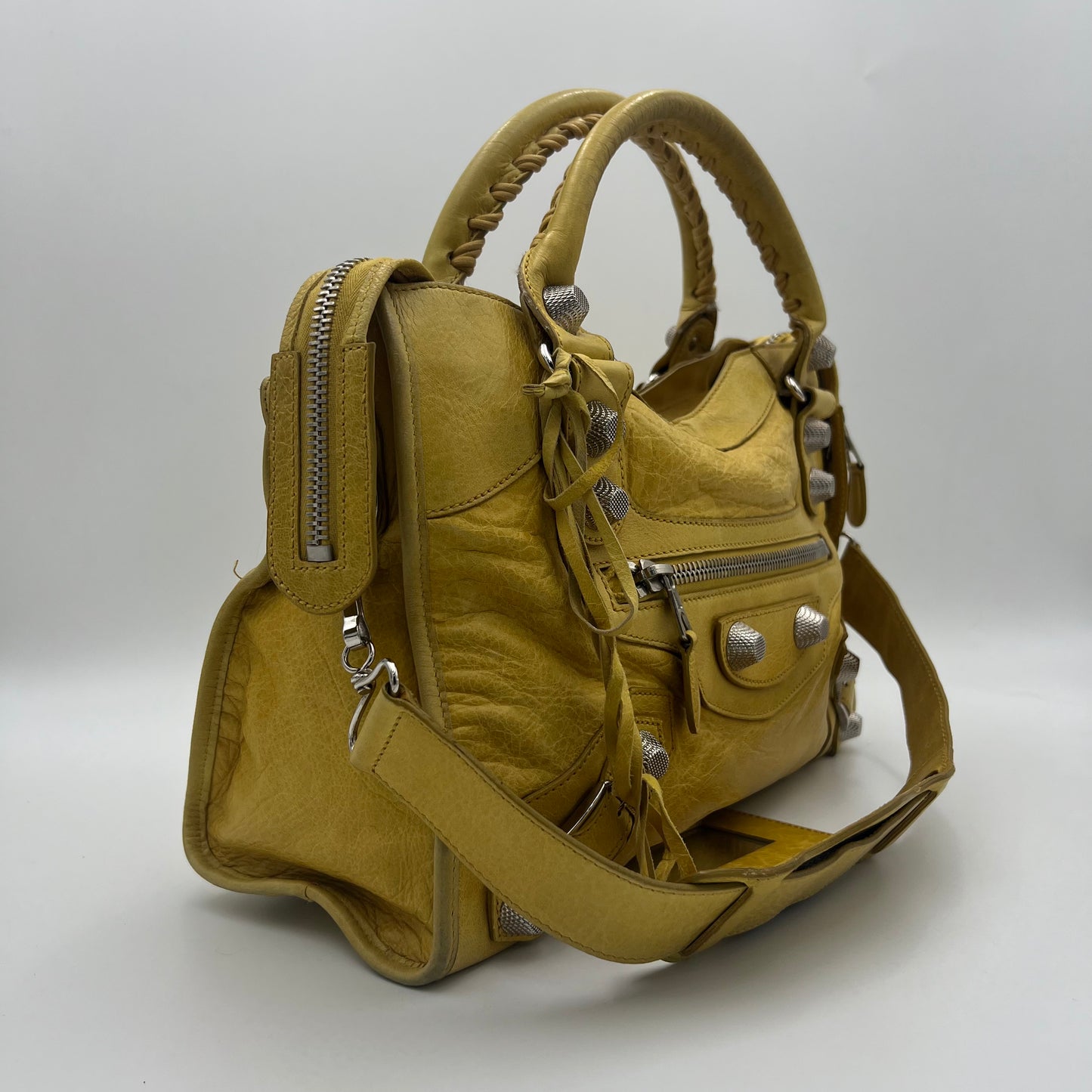 Balenciaga Yellow Leather Giant 21 City SHW