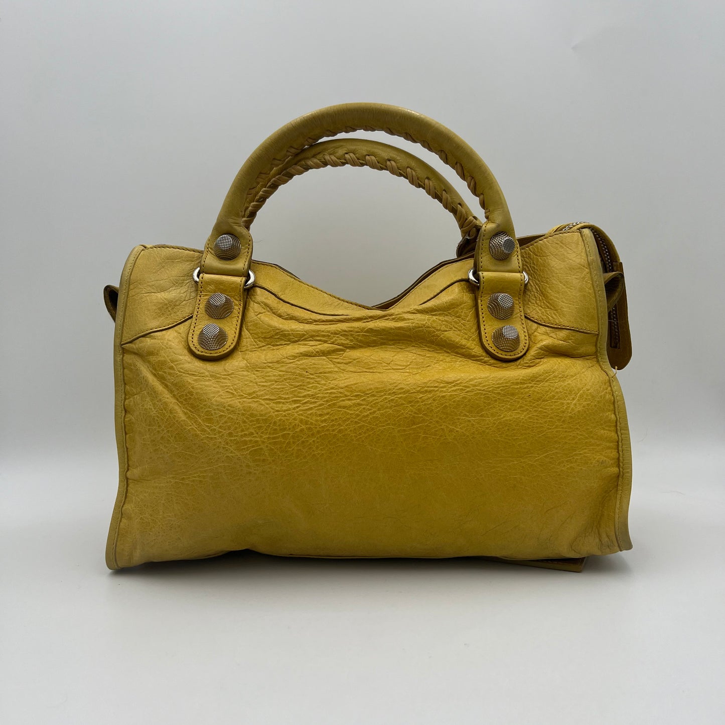 Balenciaga Yellow Leather Giant 21 City SHW