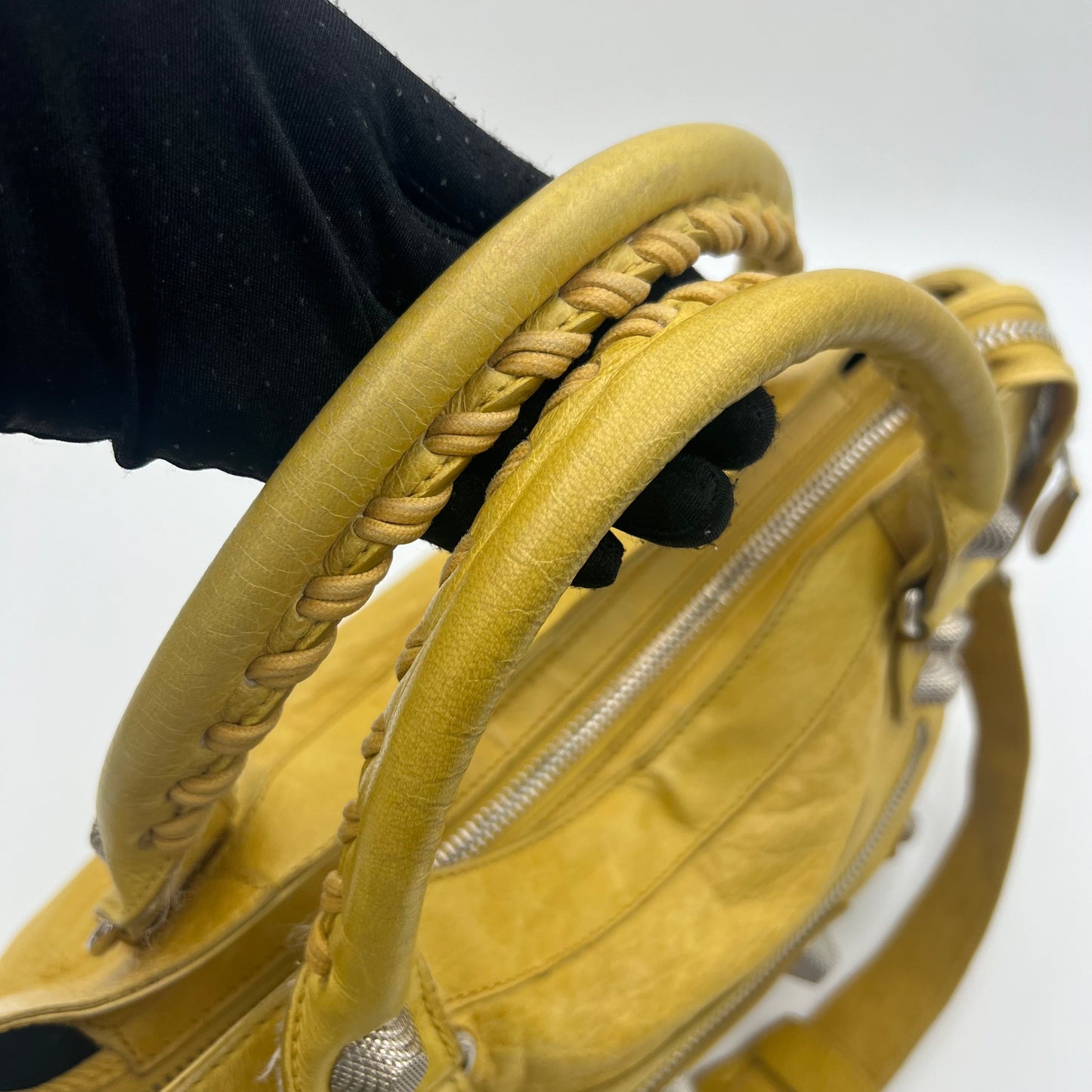 Balenciaga Yellow Leather Giant 21 City SHW