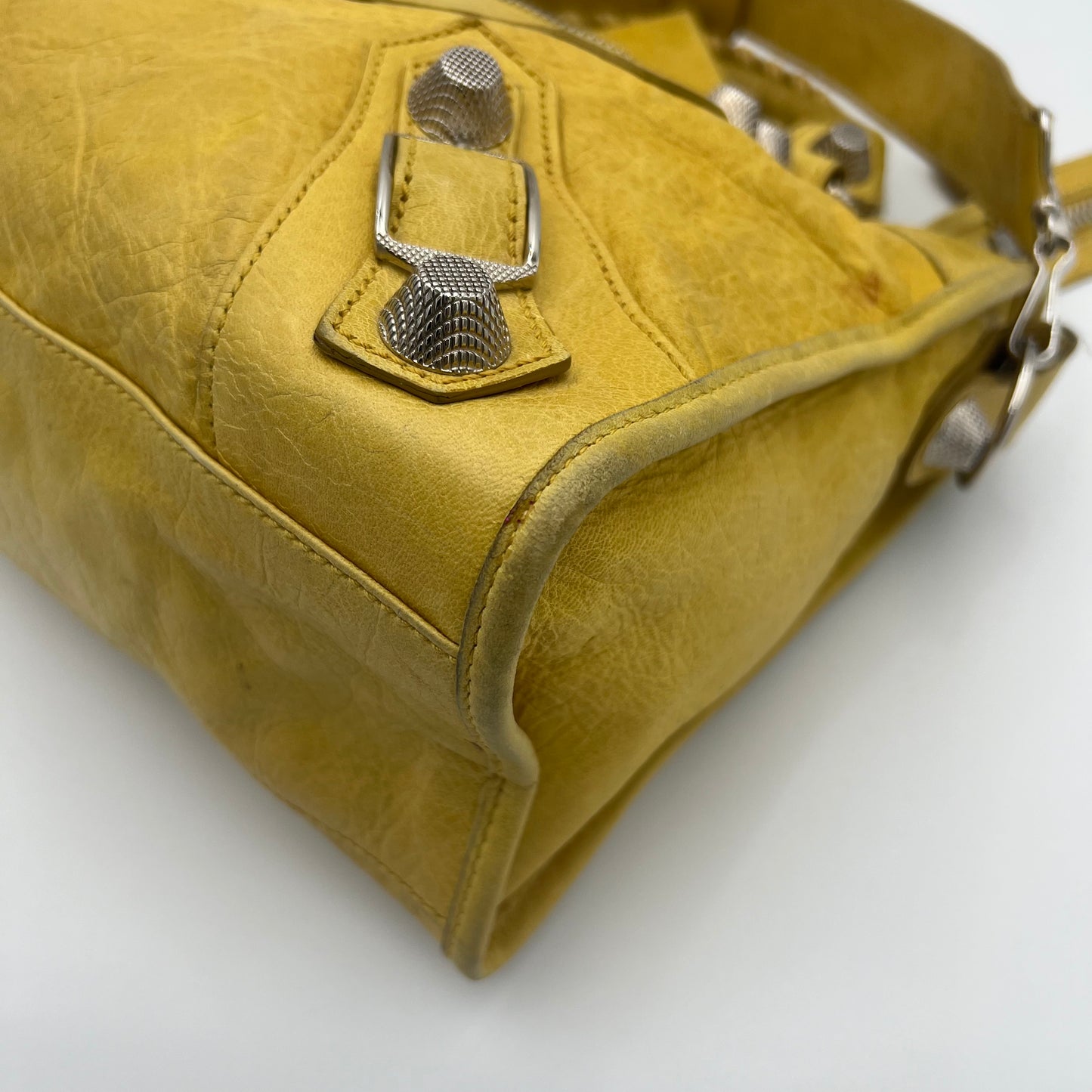 Balenciaga Yellow Leather Giant 21 City SHW