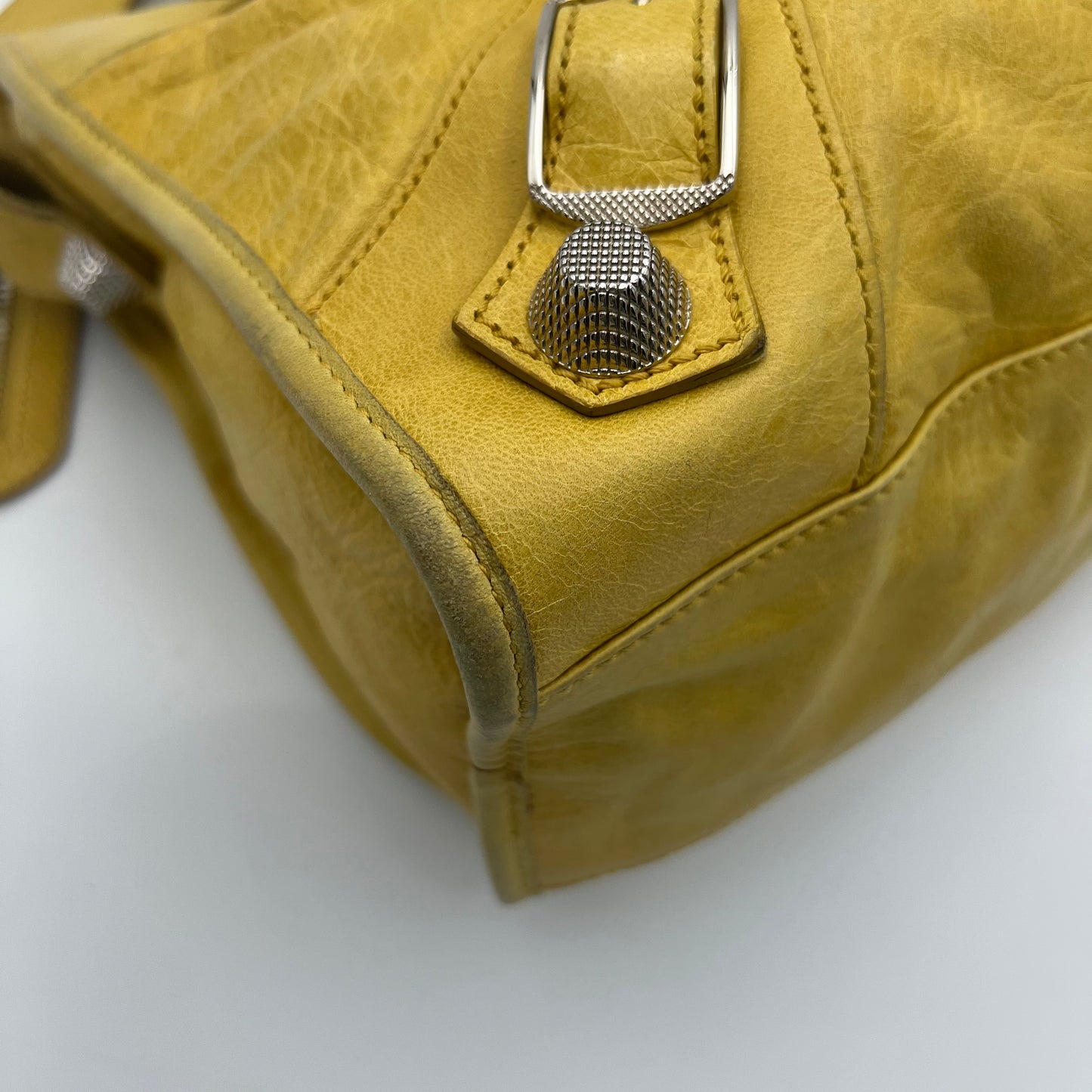 Balenciaga Yellow Leather Giant 21 City SHW