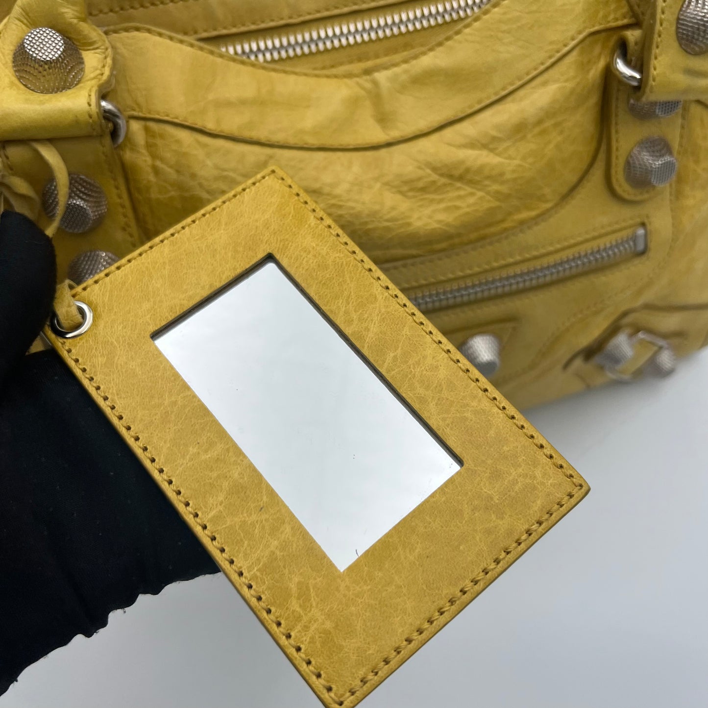 Balenciaga Yellow Leather Giant 21 City SHW