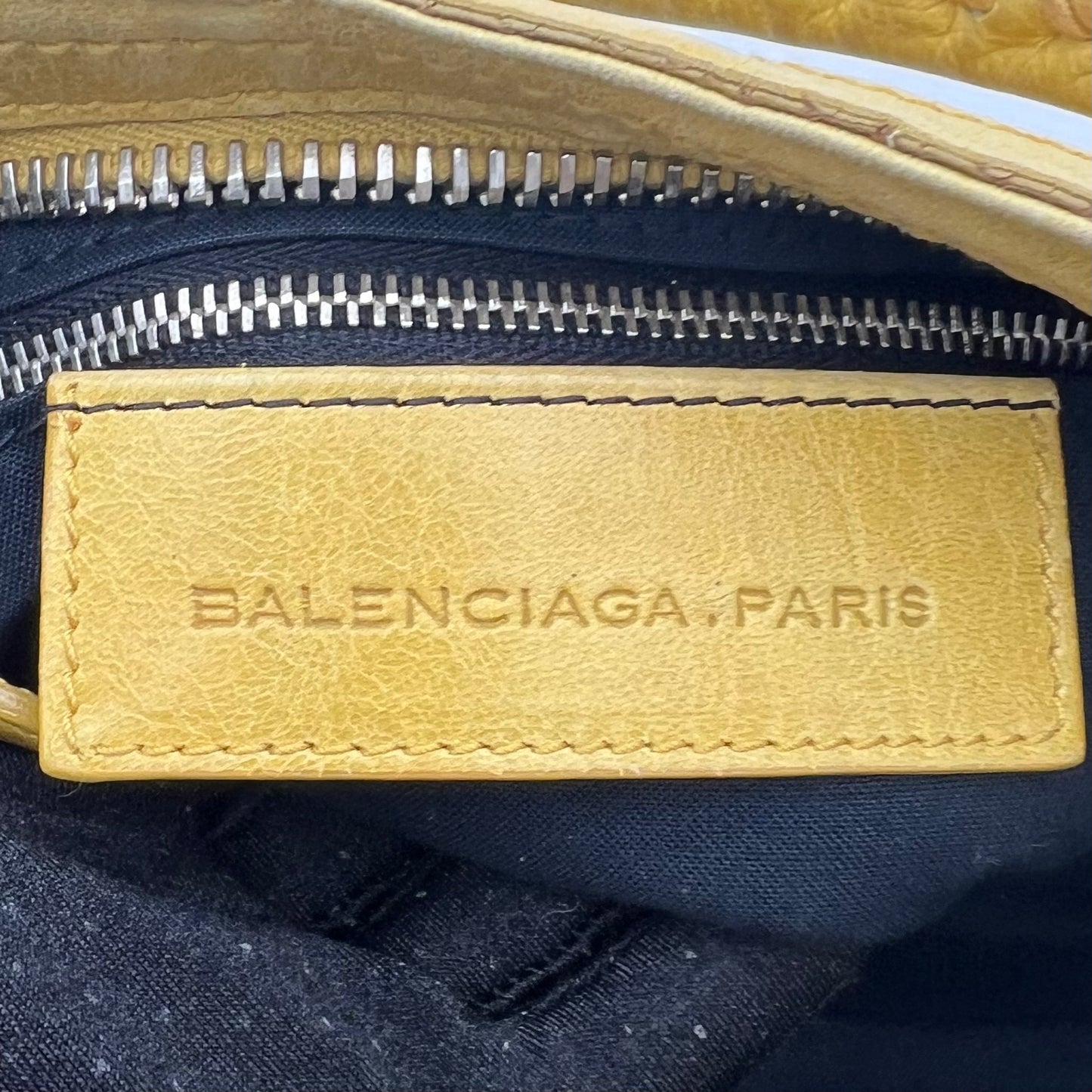 Balenciaga Yellow Leather Giant 21 City SHW