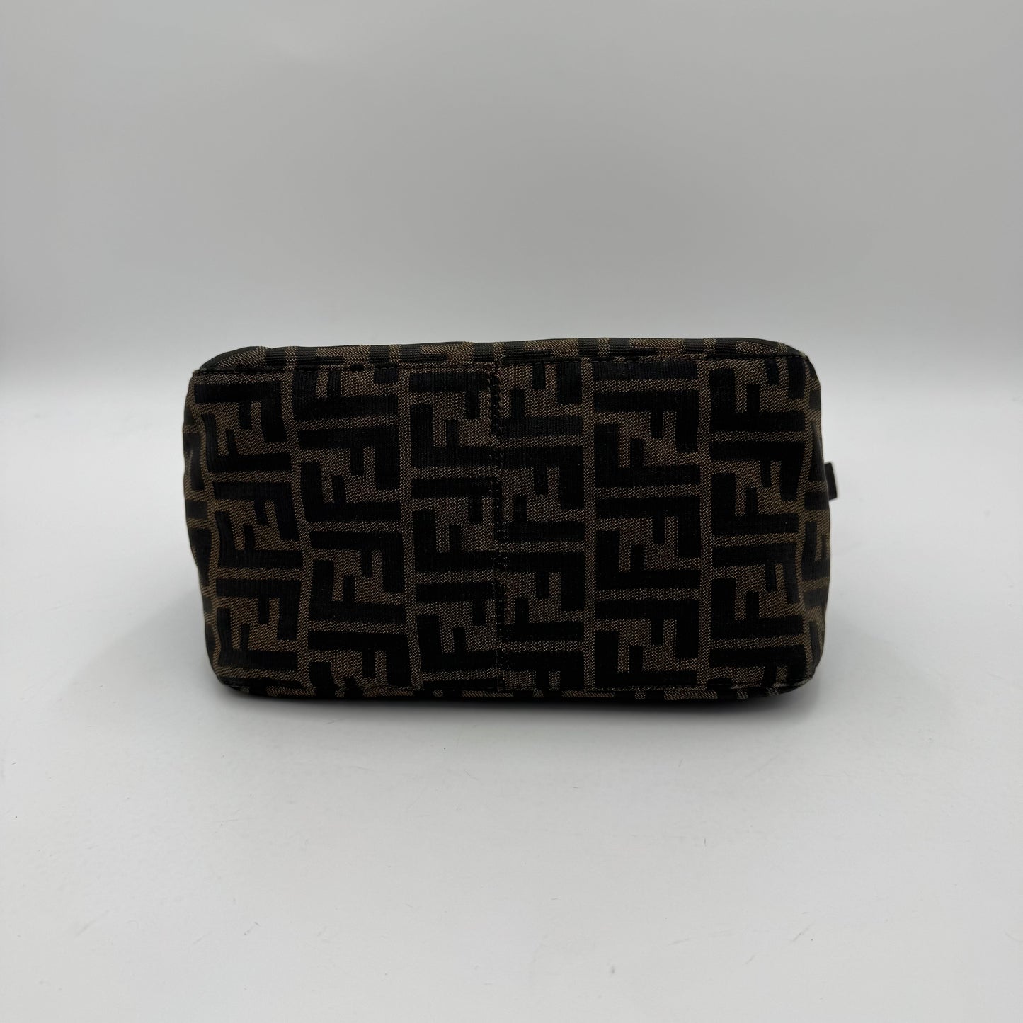 Fendi Tobacco Zucca Double Flap Baguette