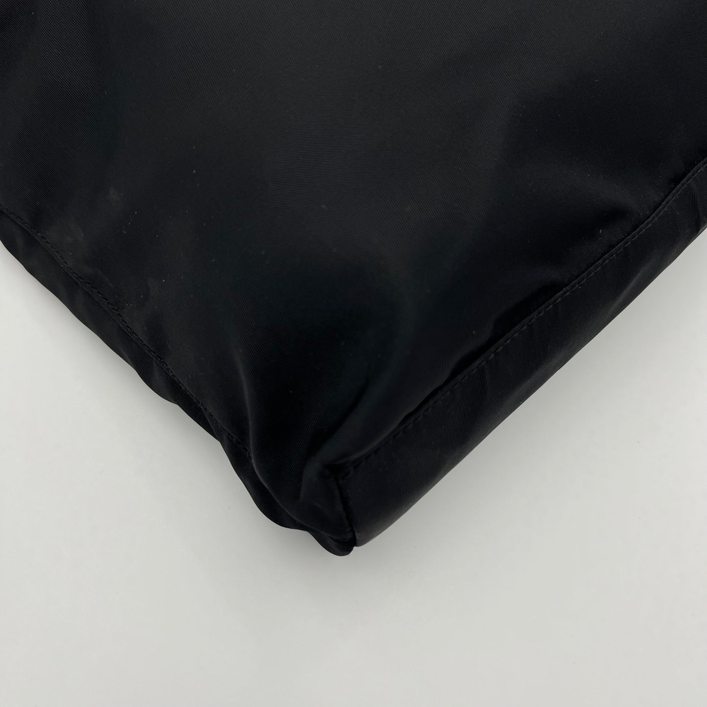 Prada Black Nylon Double Strap Small Tote