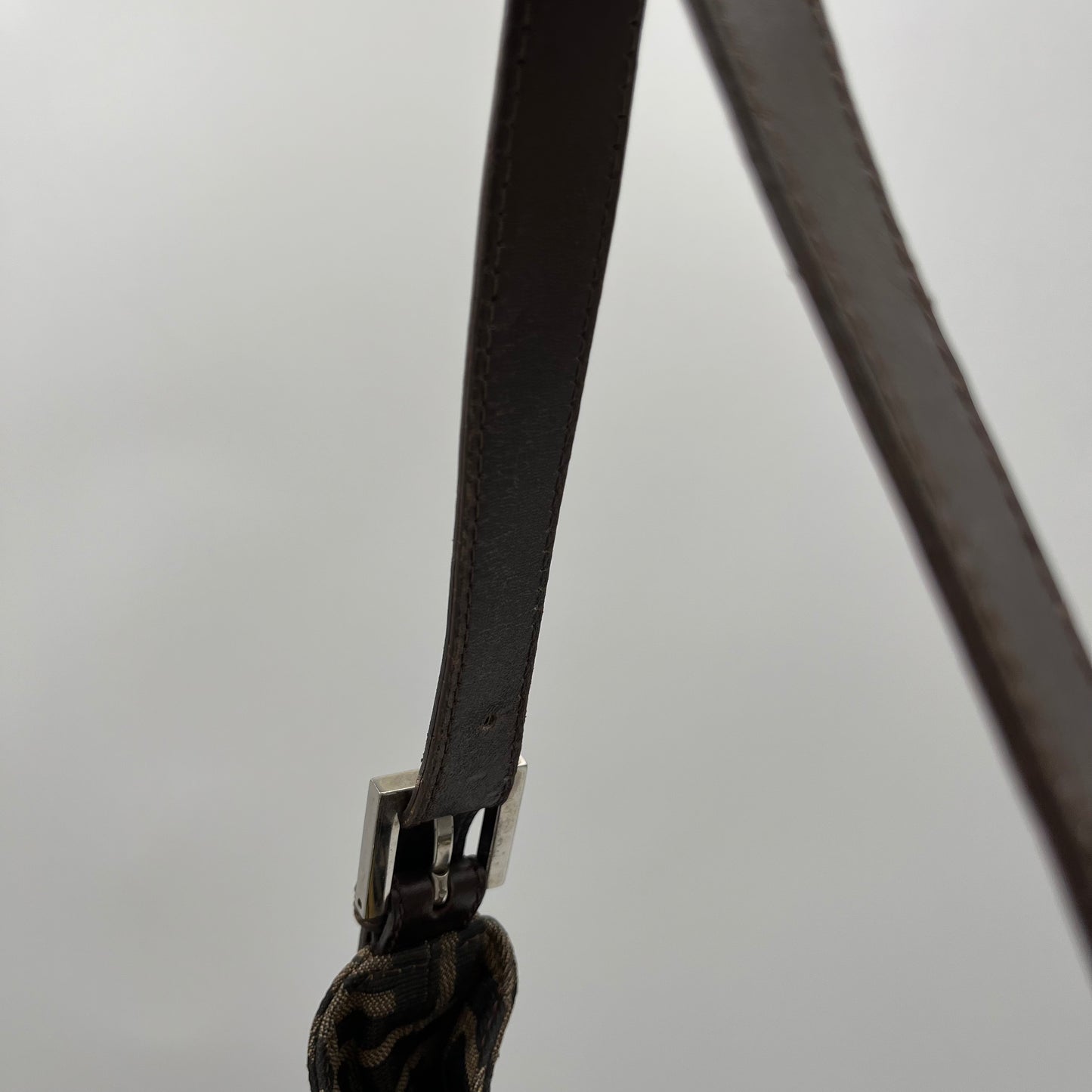 Fendi Tobacco Zucca Hobo Shoulder Bag
