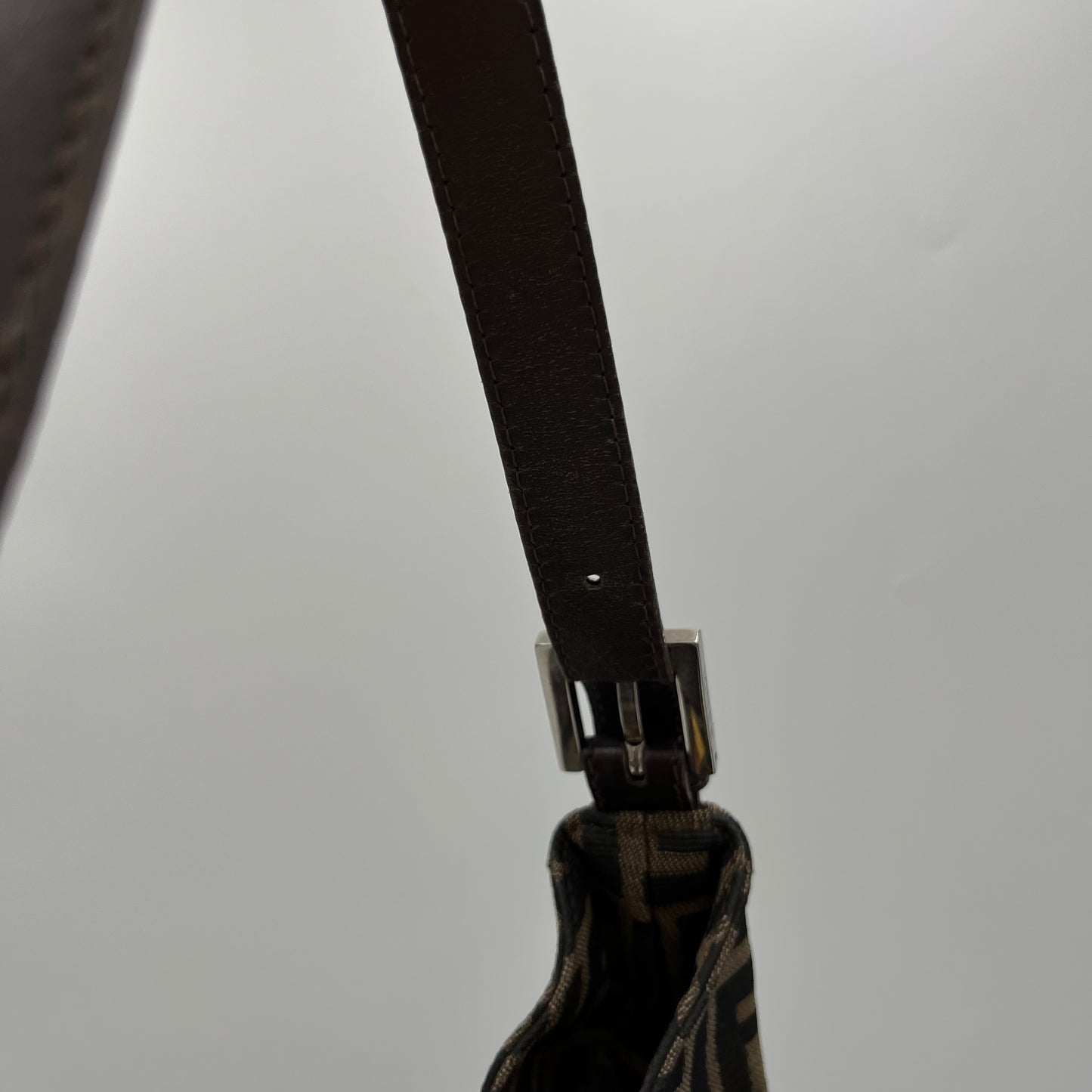 Fendi Tobacco Zucca Hobo Shoulder Bag