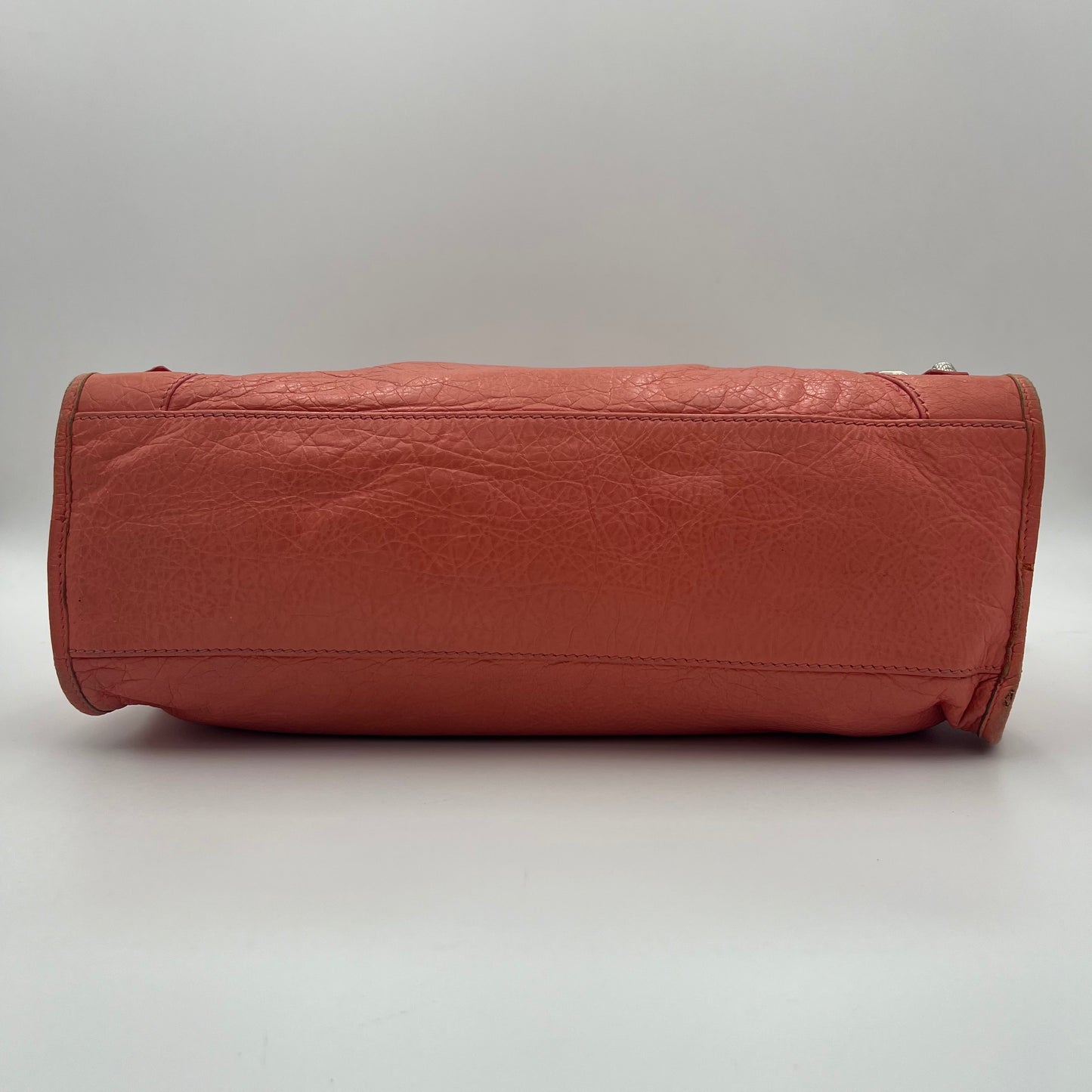 Balenciaga Peach Pink Leather Giant 12 City Bag SHW
