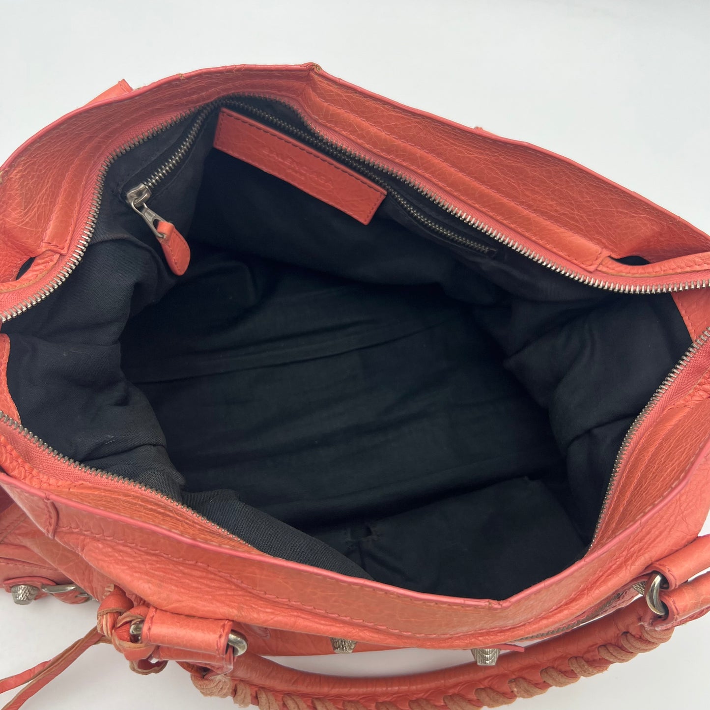 Balenciaga Peach Pink Leather Giant 12 City Bag SHW