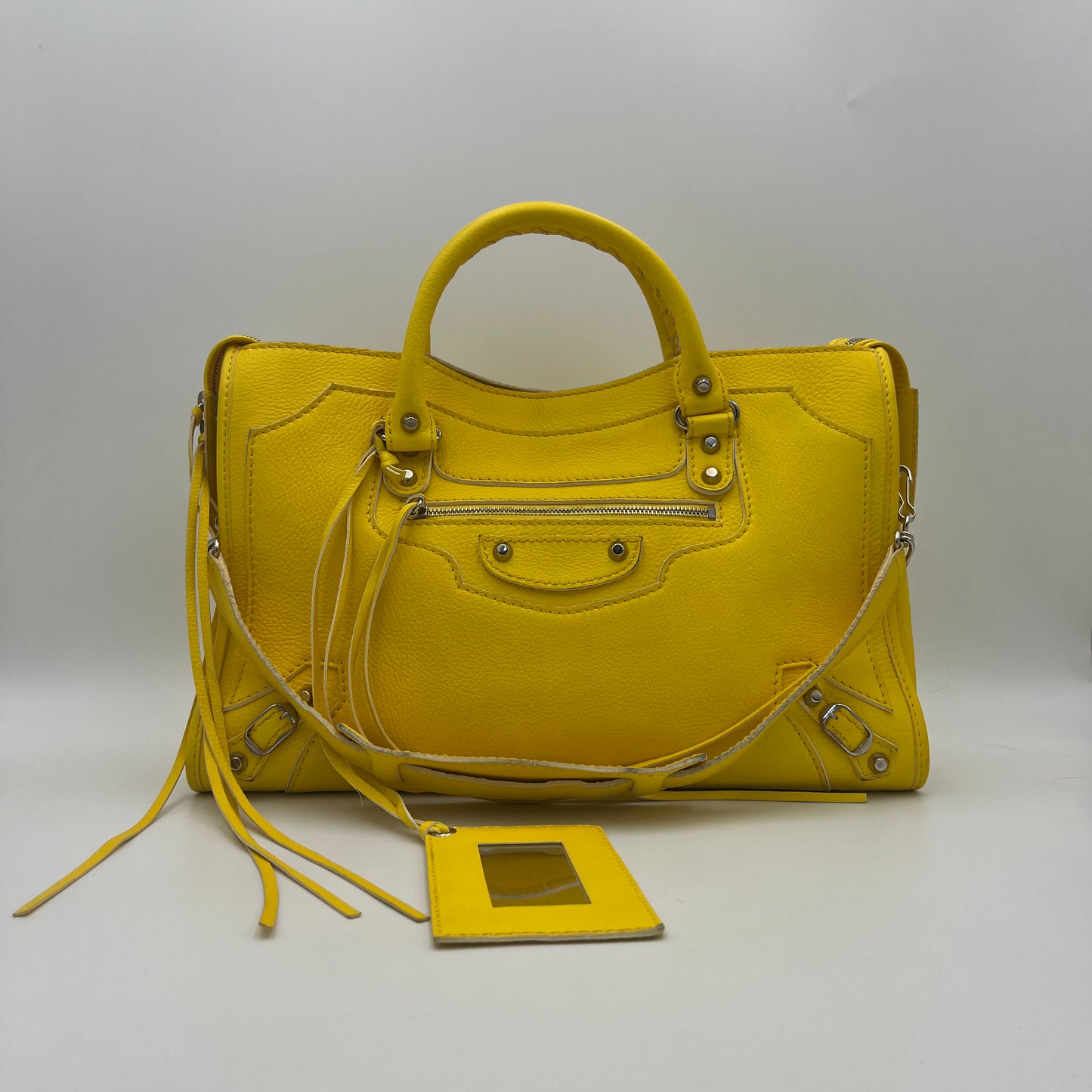 Balenciaga Yellow Leather Highlight City SHW