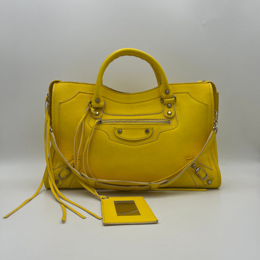 Balenciaga Yellow Leather Highlight City SHW