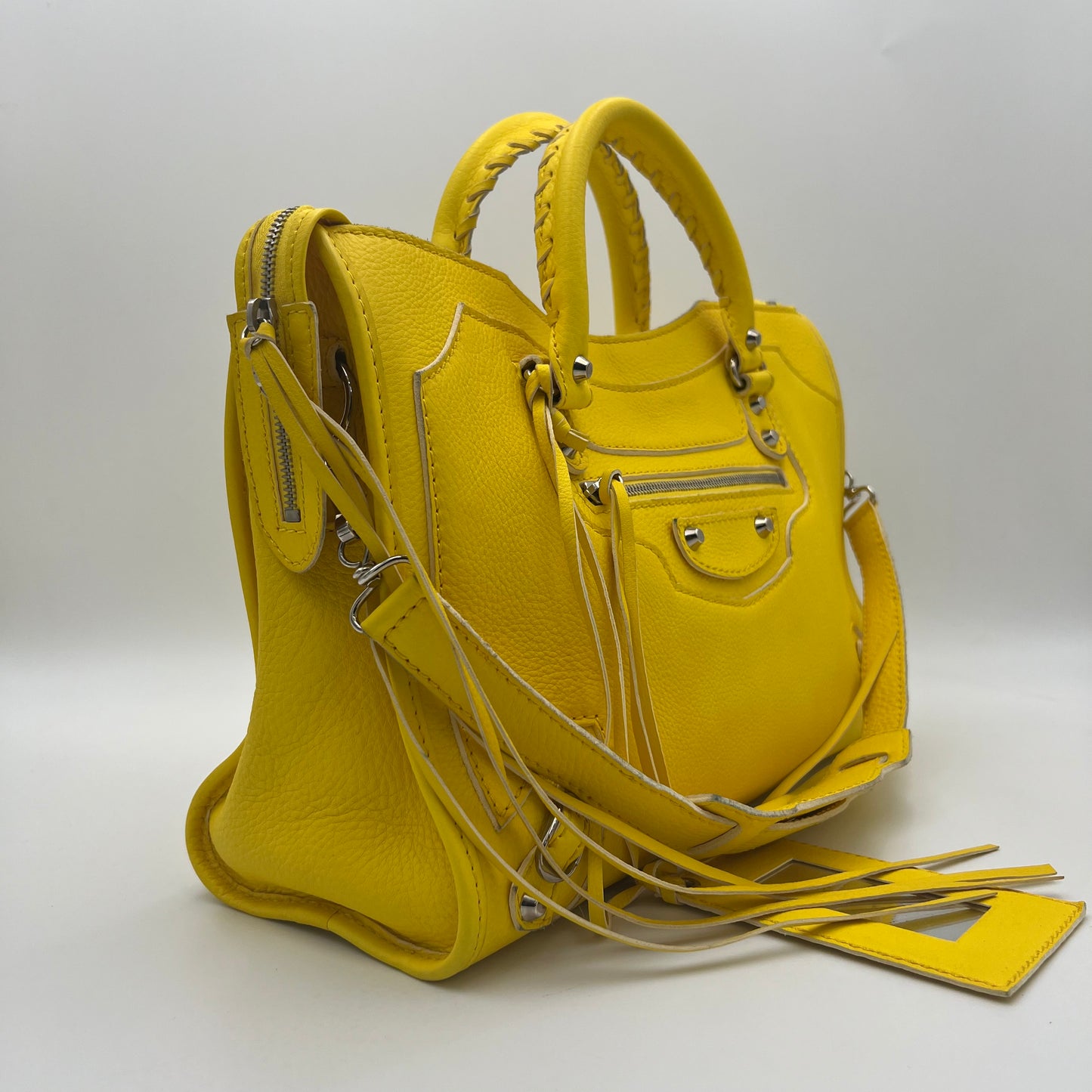 Balenciaga Yellow Leather Highlight City SHW