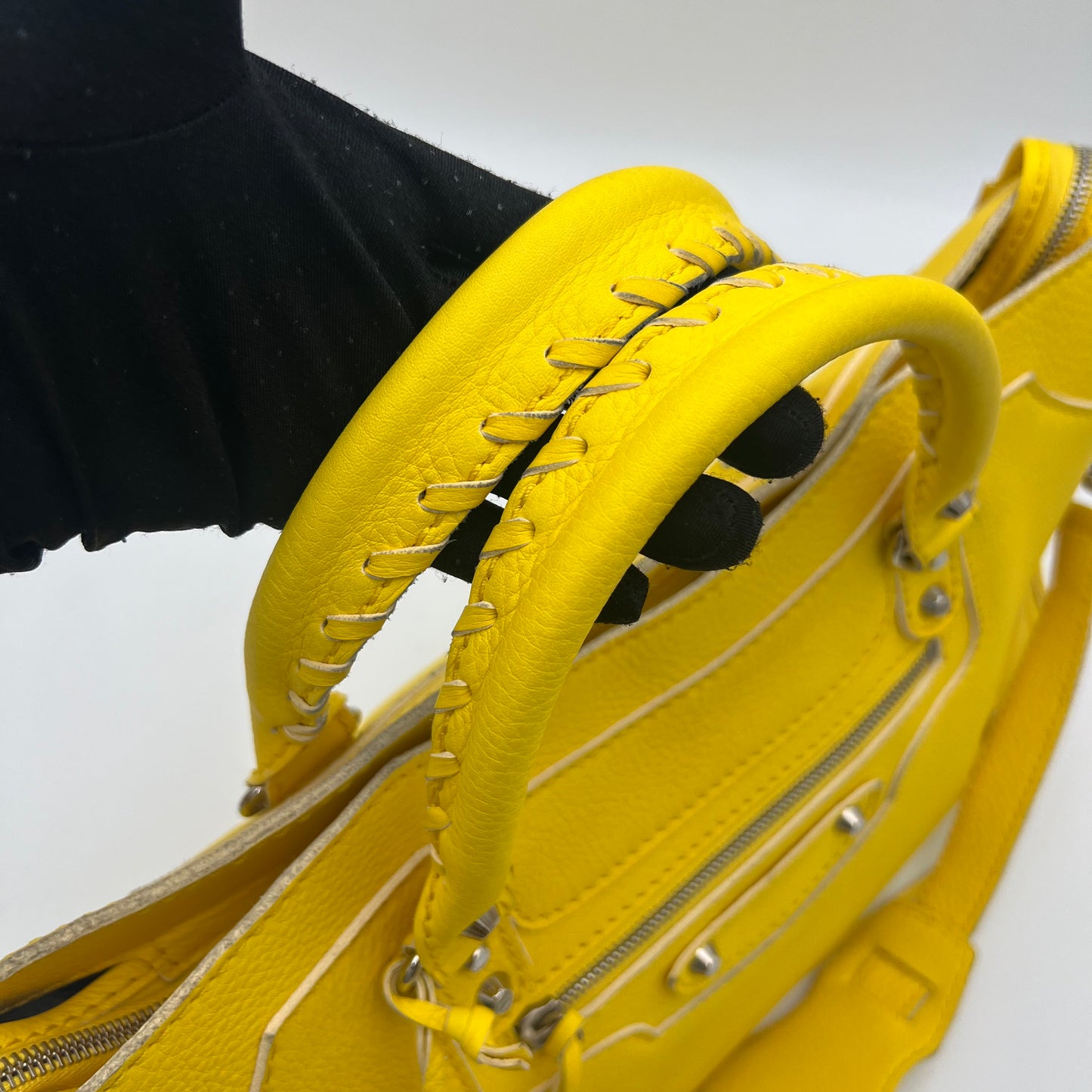 Balenciaga Yellow Leather Highlight City SHW