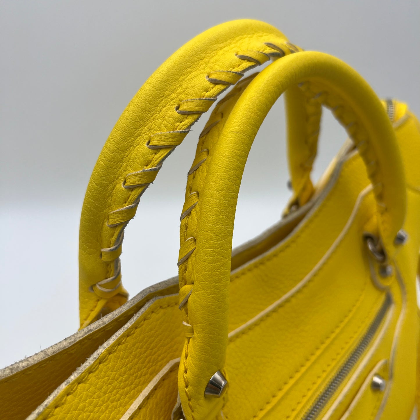 Balenciaga Yellow Leather Highlight City SHW