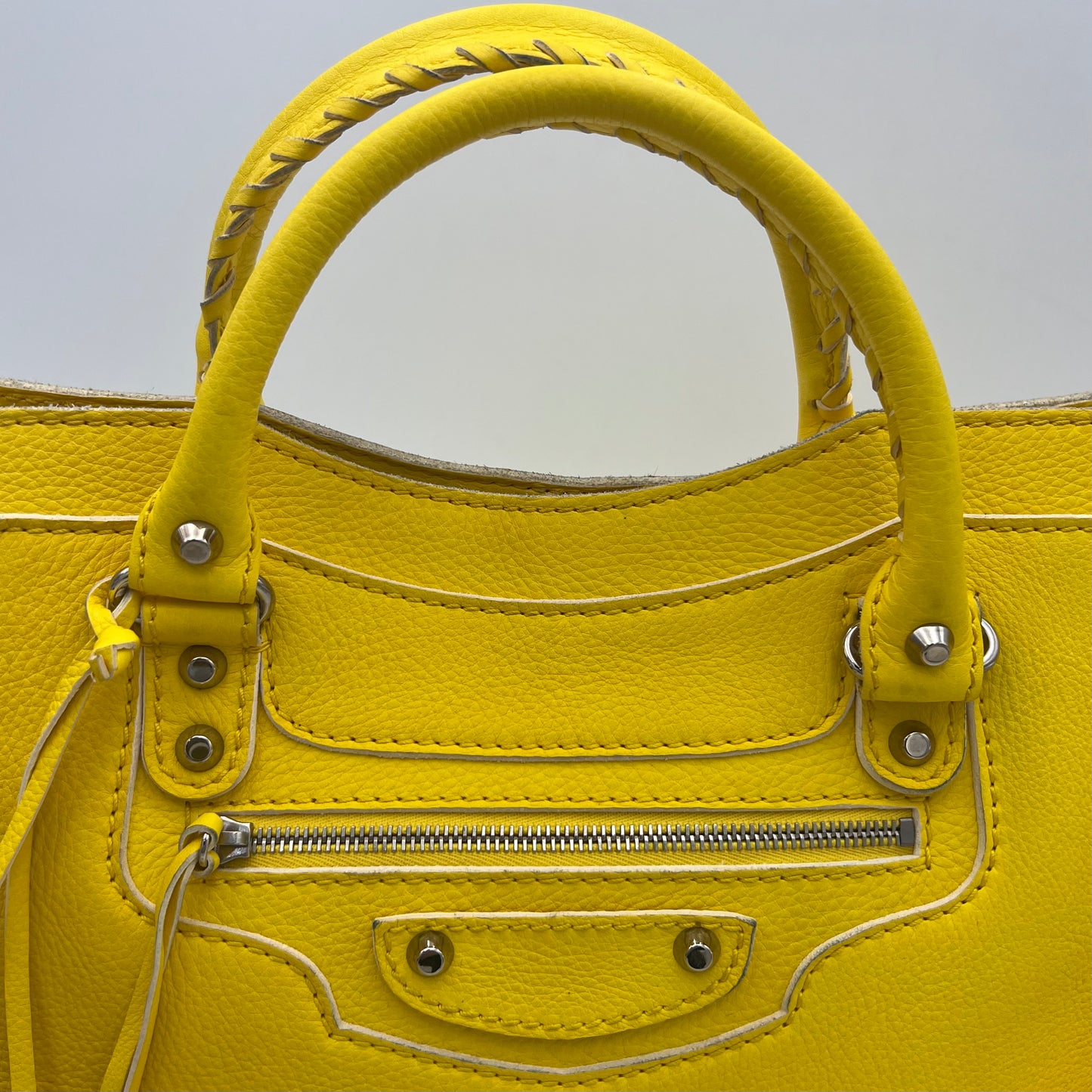 Balenciaga Yellow Leather Highlight City SHW